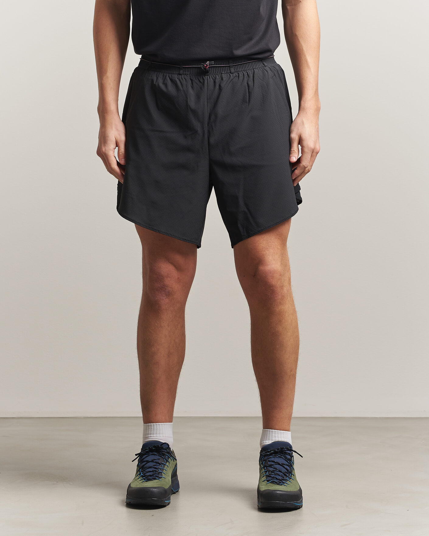 Hombres | Pantalones cortos | Klättermusen | Diser Light Running Shorts Black