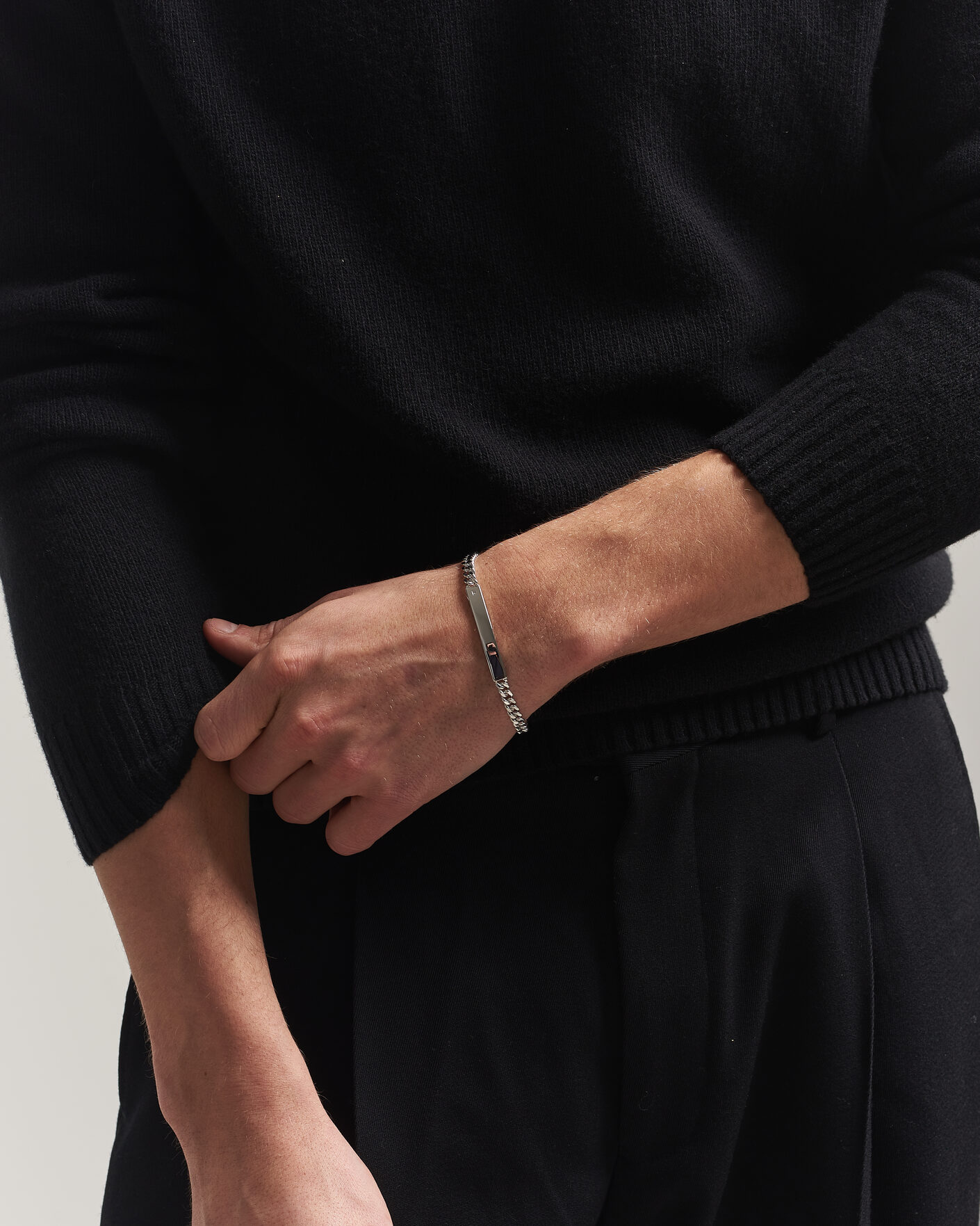 Hombres | Joyas | Tom Wood | ID Bracelet Silver