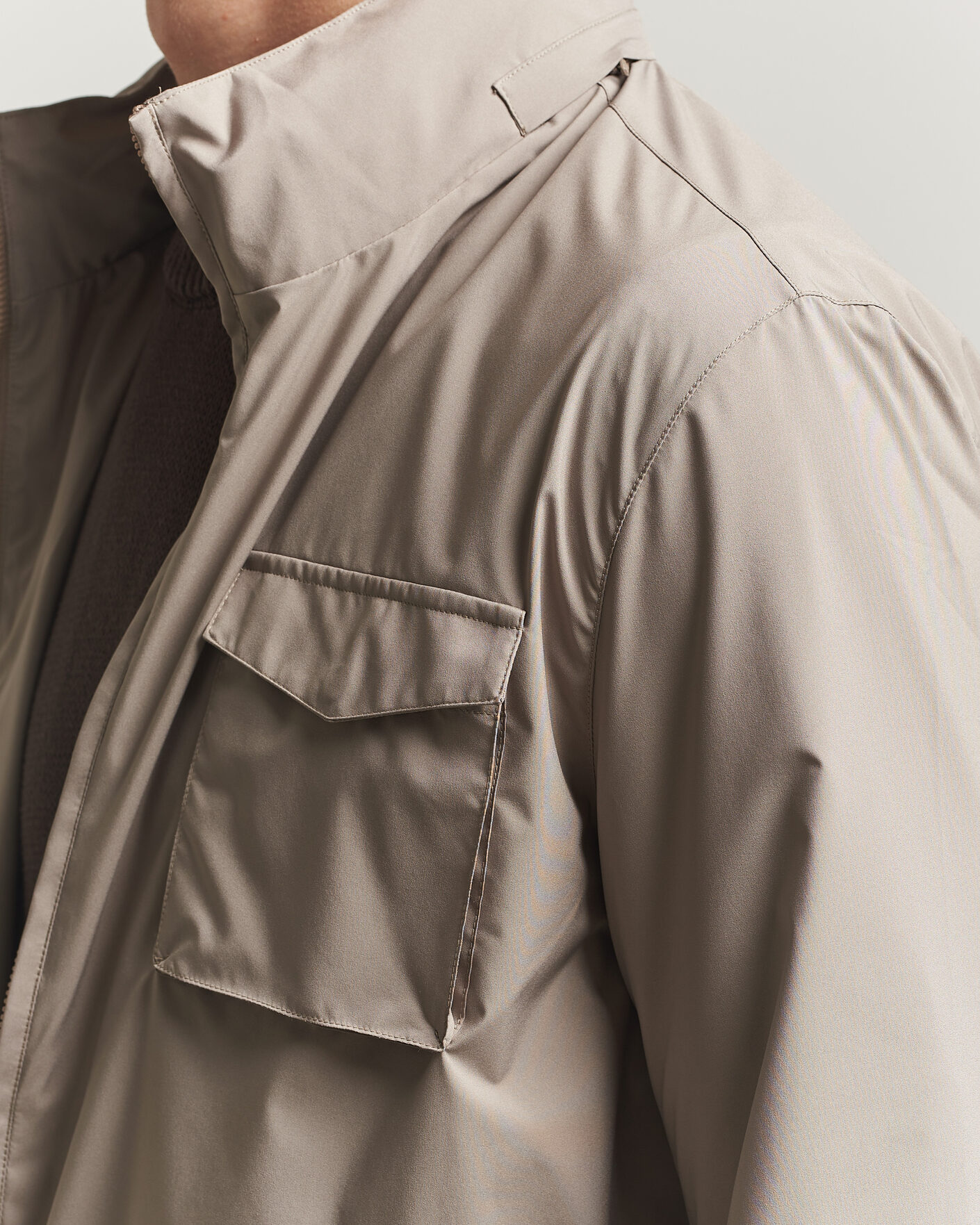 Hombres | Abrigos y chaquetas | Gran Sasso | Nylon Field Jacket Beige