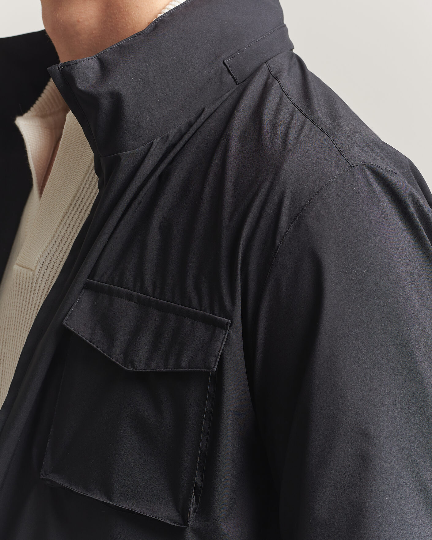 Hombres | Abrigos y chaquetas | Gran Sasso | Nylon Field Jacket Navy