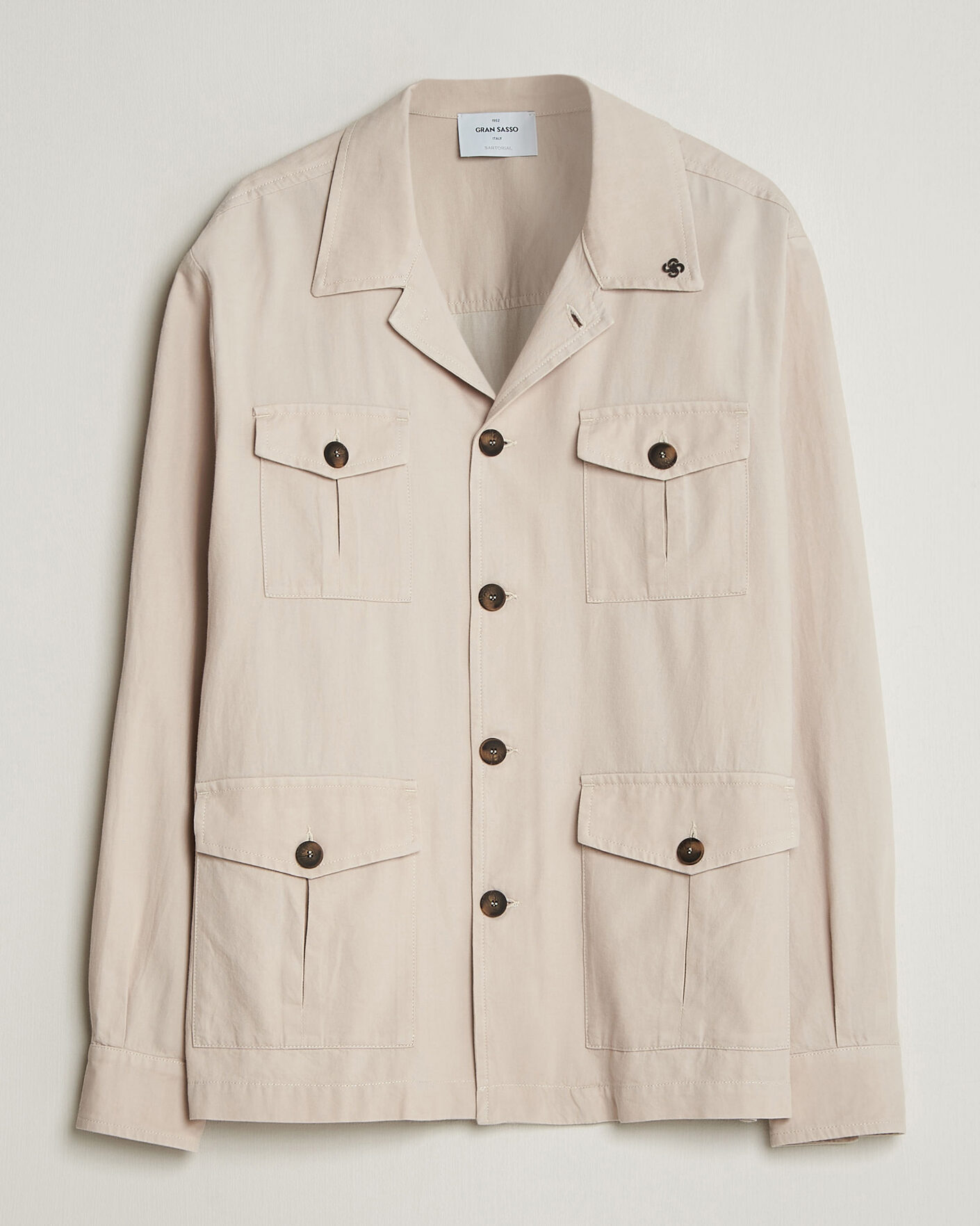 Hombres | Abrigos y chaquetas | Gran Sasso | Cotton Safari Jacket Beige