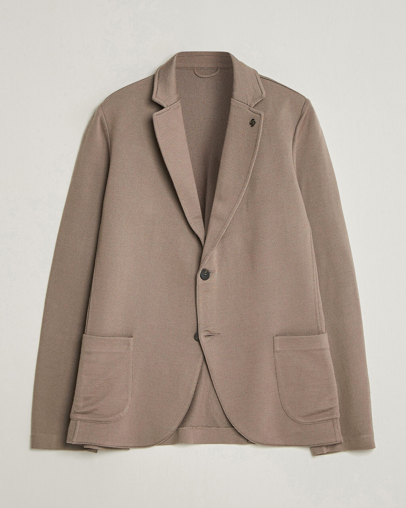 Hombres | Blazers | Gran Sasso | Wool Knitted Blazer Brown