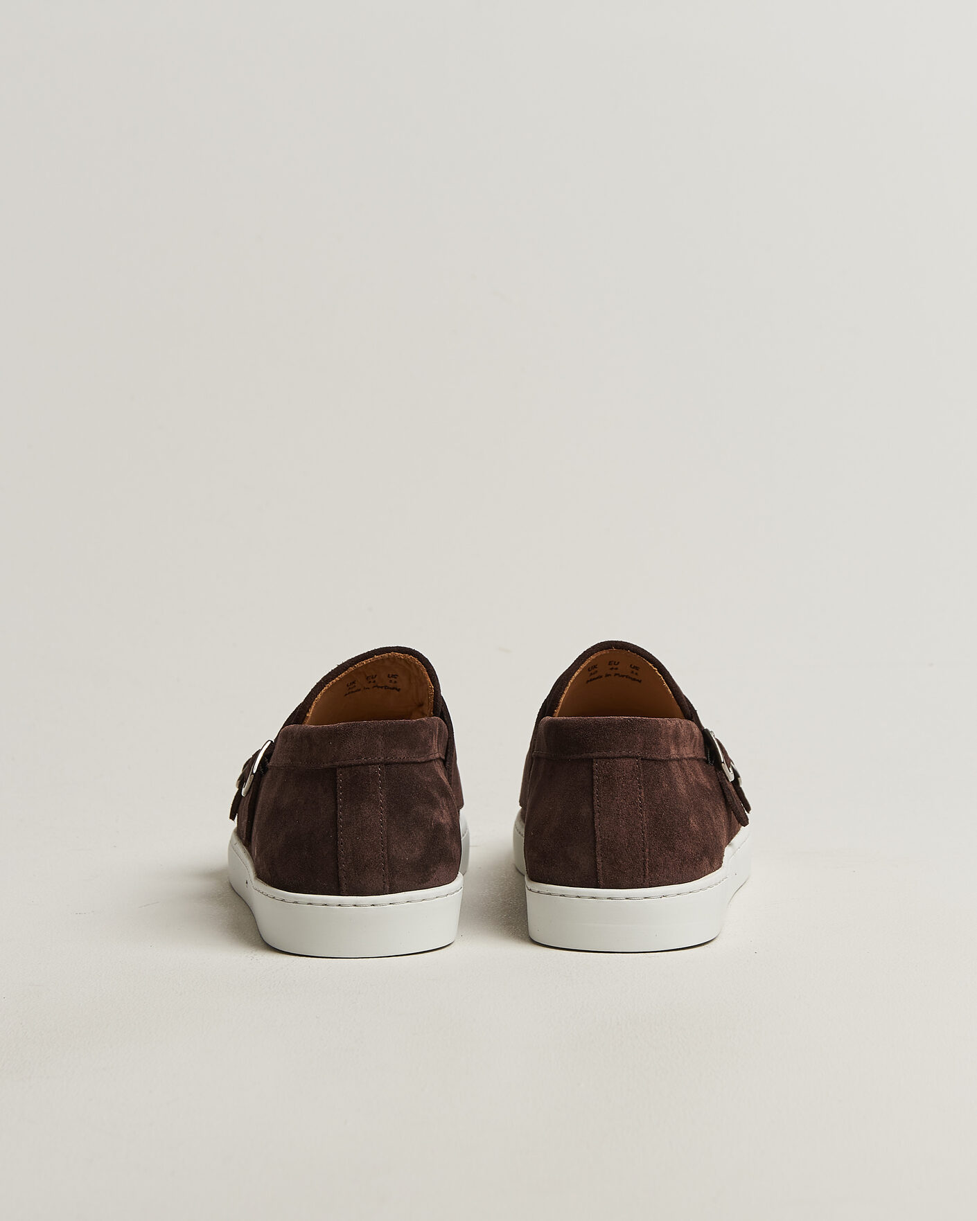 Hombres | Mocasines | Fliteless | Suede Monk Strap Sneaker Loafer Dark Brown