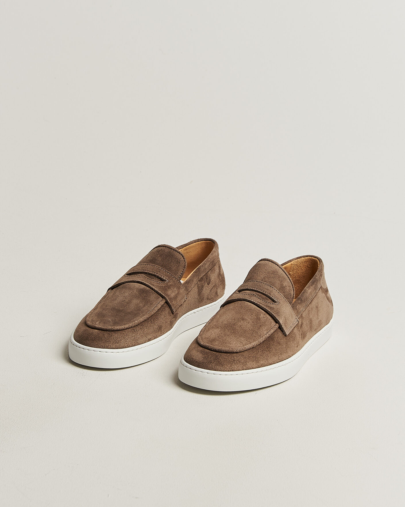 Hombres | Mocasines | Fliteless | Suede Penny Sneaker Light Brown