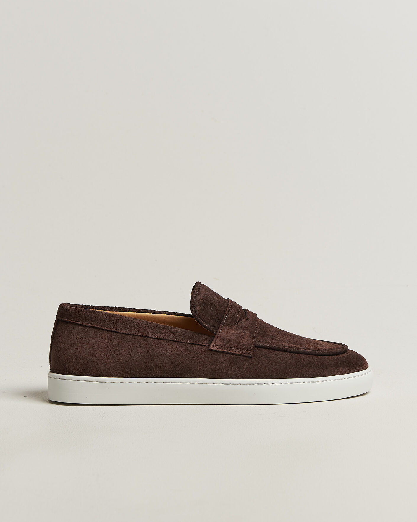 Hombres | Mocasines | Fliteless | Suede Penny Sneaker Dark Brown