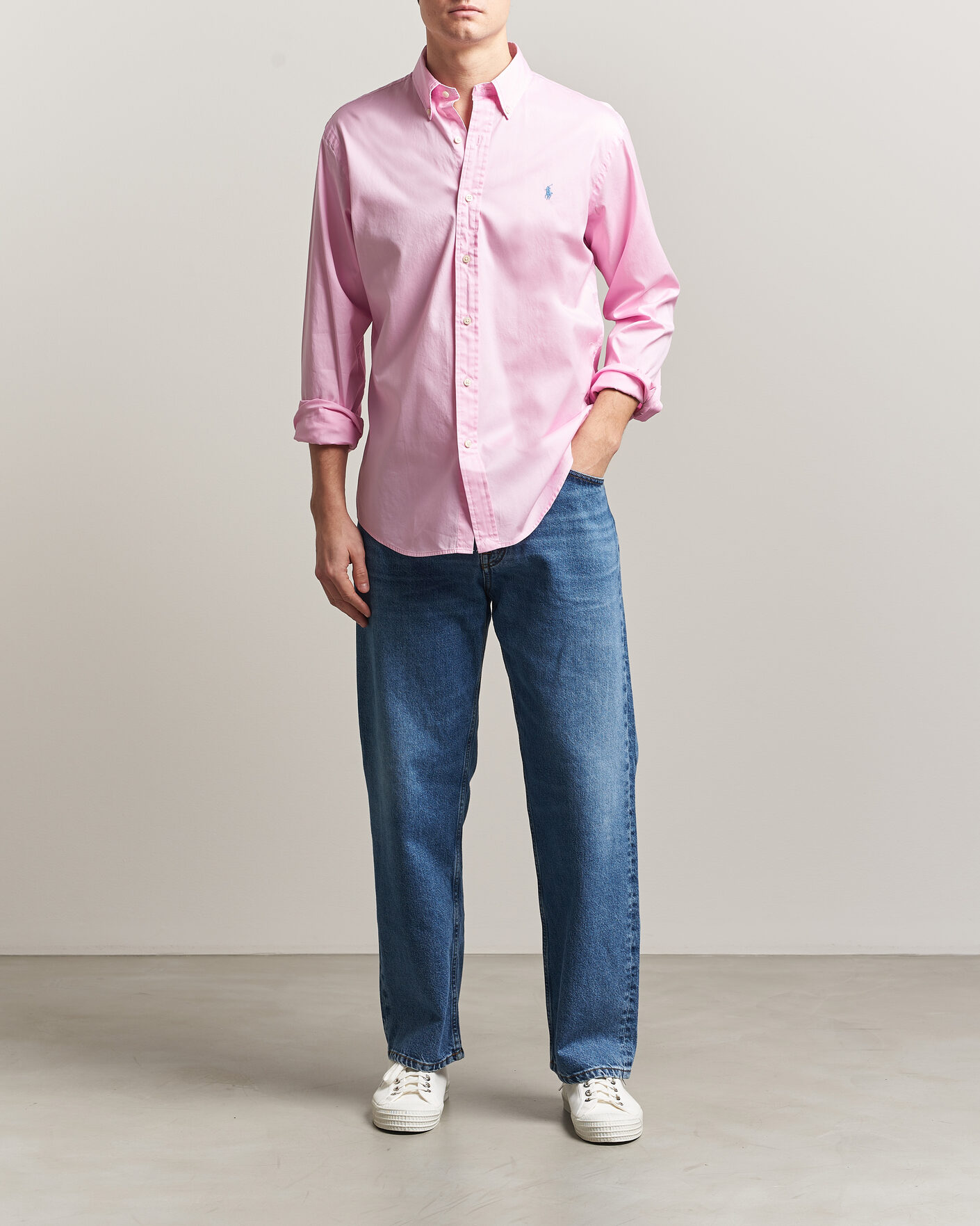 Hombres | Camisas | Polo Ralph Lauren | Custom Fit Garment Twill Shirt Carmel Pink