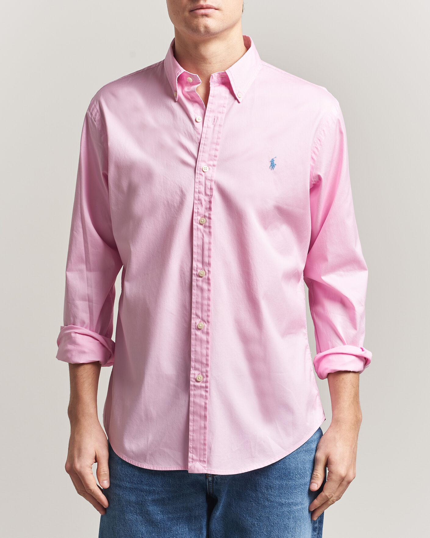 Hombres | Camisas | Polo Ralph Lauren | Custom Fit Garment Twill Shirt Carmel Pink
