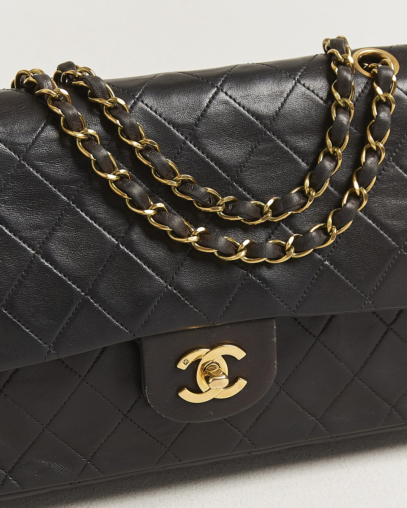Hombres | Pre-Owned & Vintage Bags | Chanel Pre-Owned | Classic Medium Double Flap Bag Black