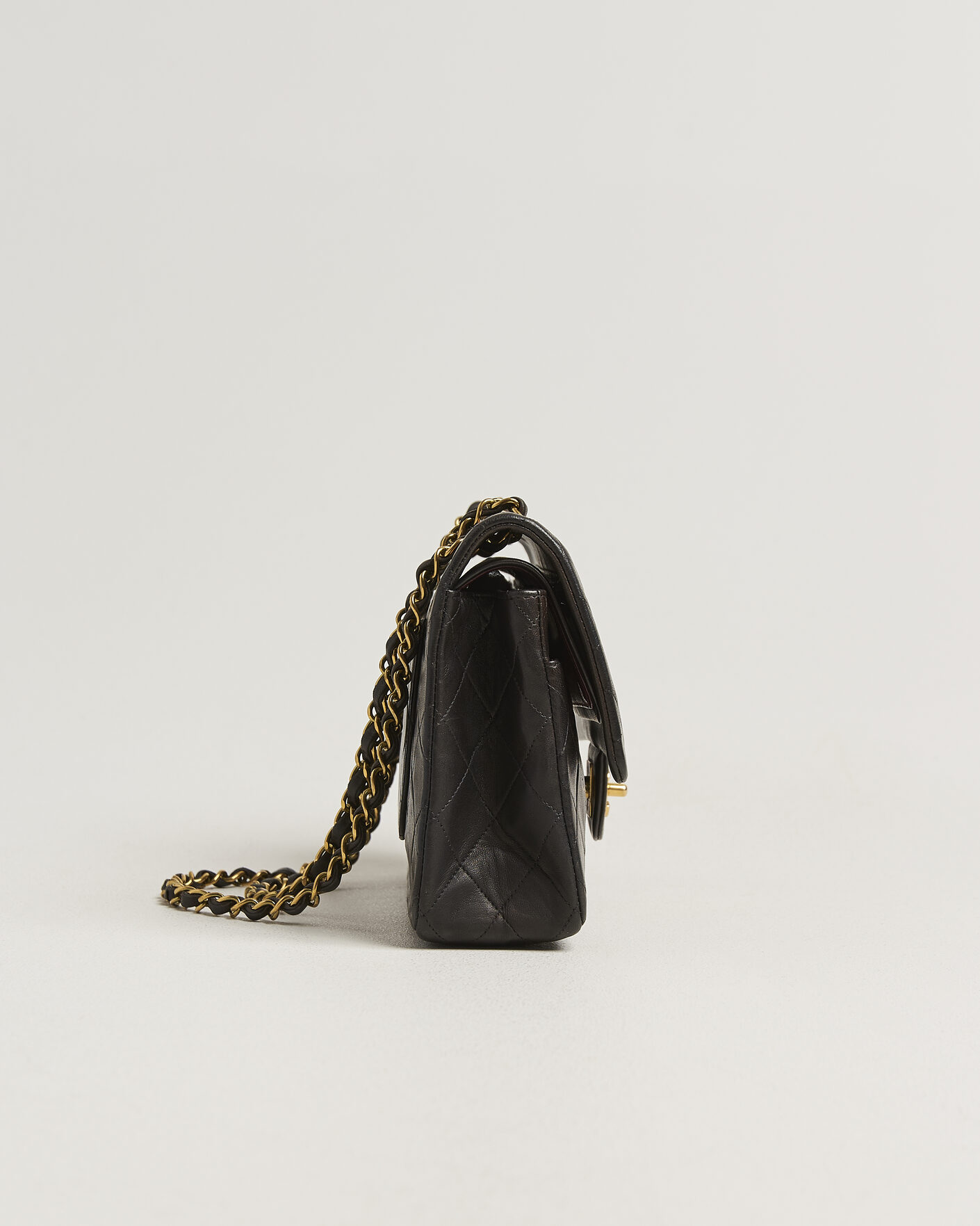 Hombres | Pre-Owned & Vintage Bags | Chanel Pre-Owned | Classic Medium Double Flap Bag Black