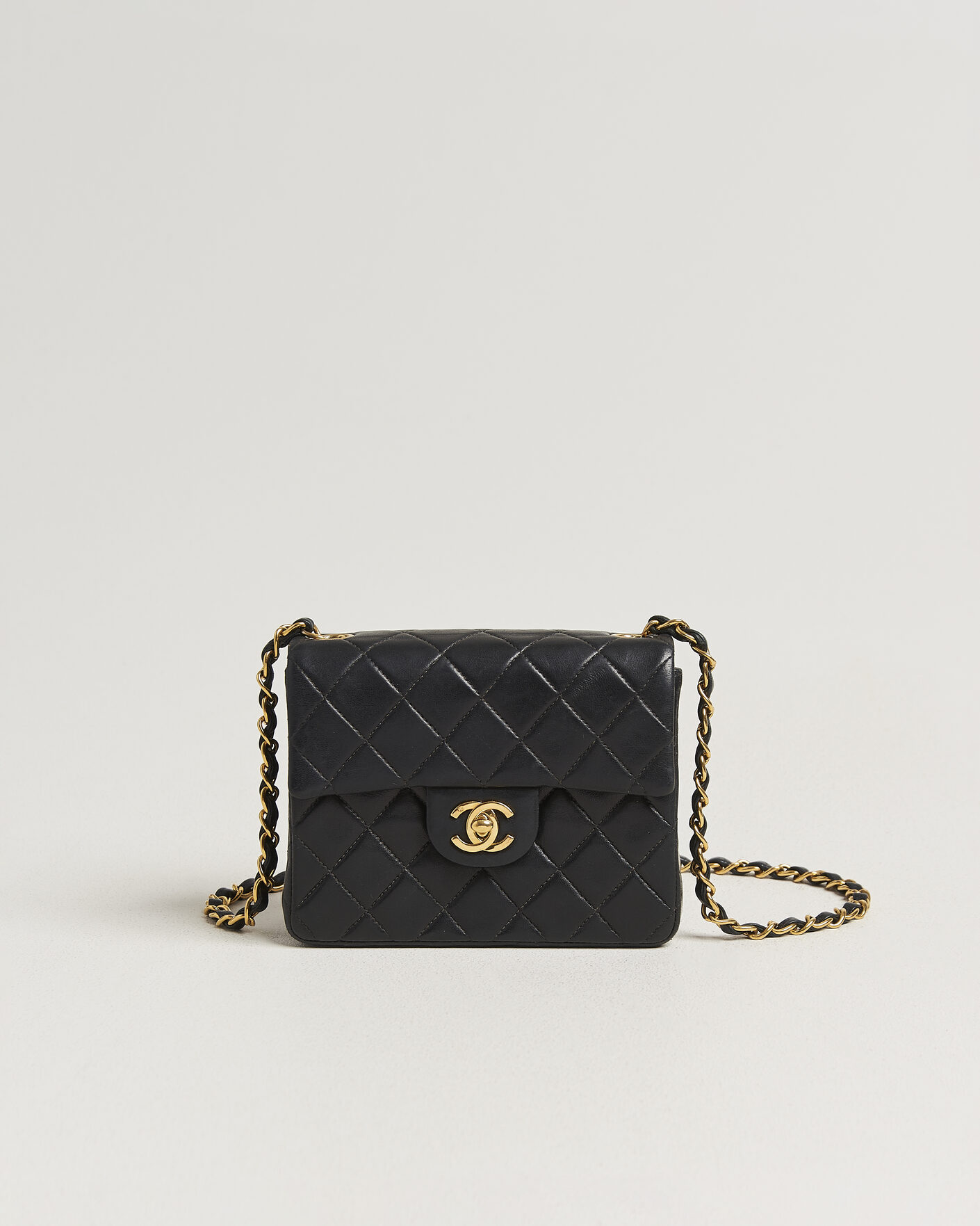 Hombres | Pre-Owned & Vintage Bags | Chanel Pre-Owned | Classic Mini Single Flap Square Bag Black
