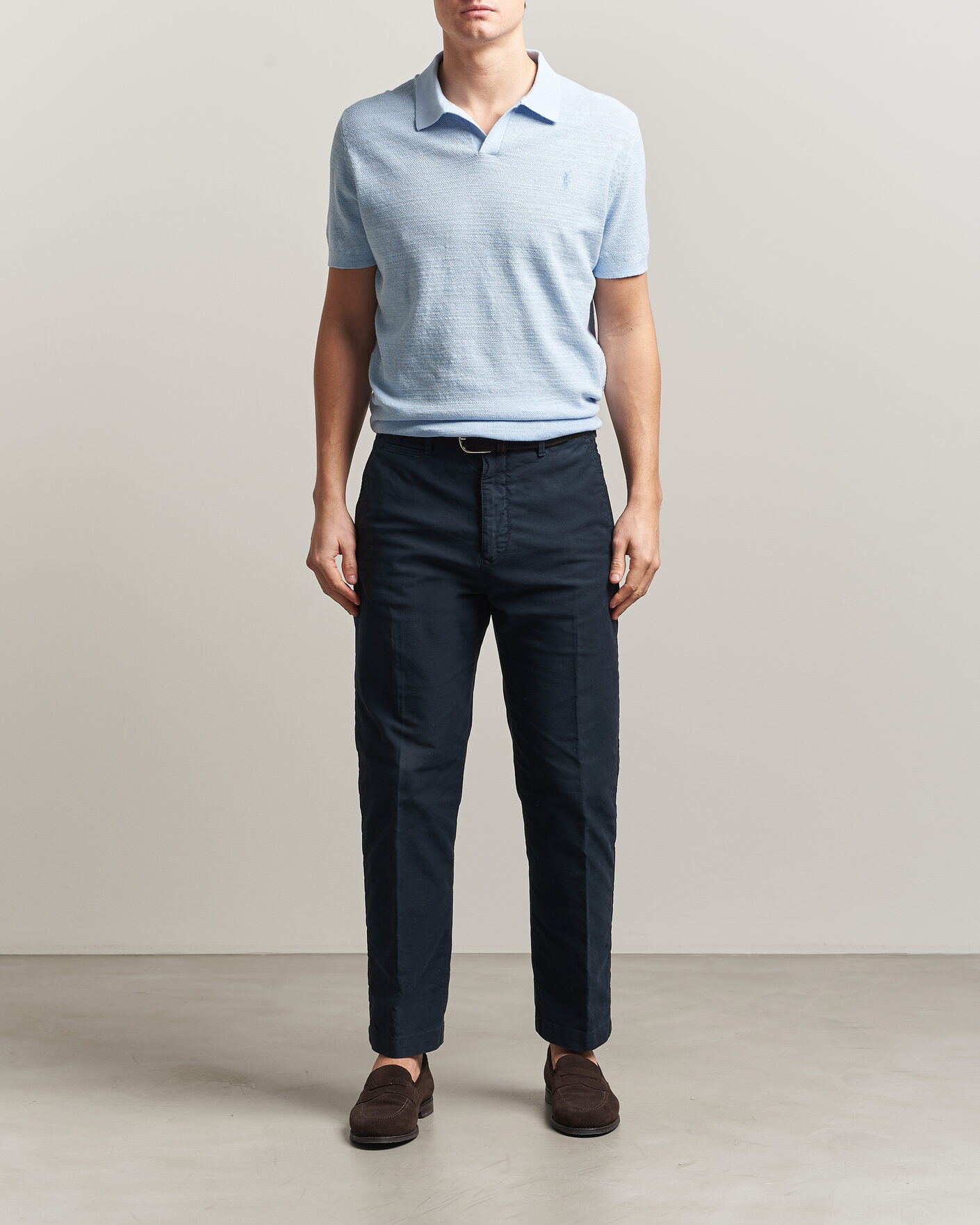 Hombres | Polos | Polo Ralph Lauren | Cotton Blend Polo Office Blue