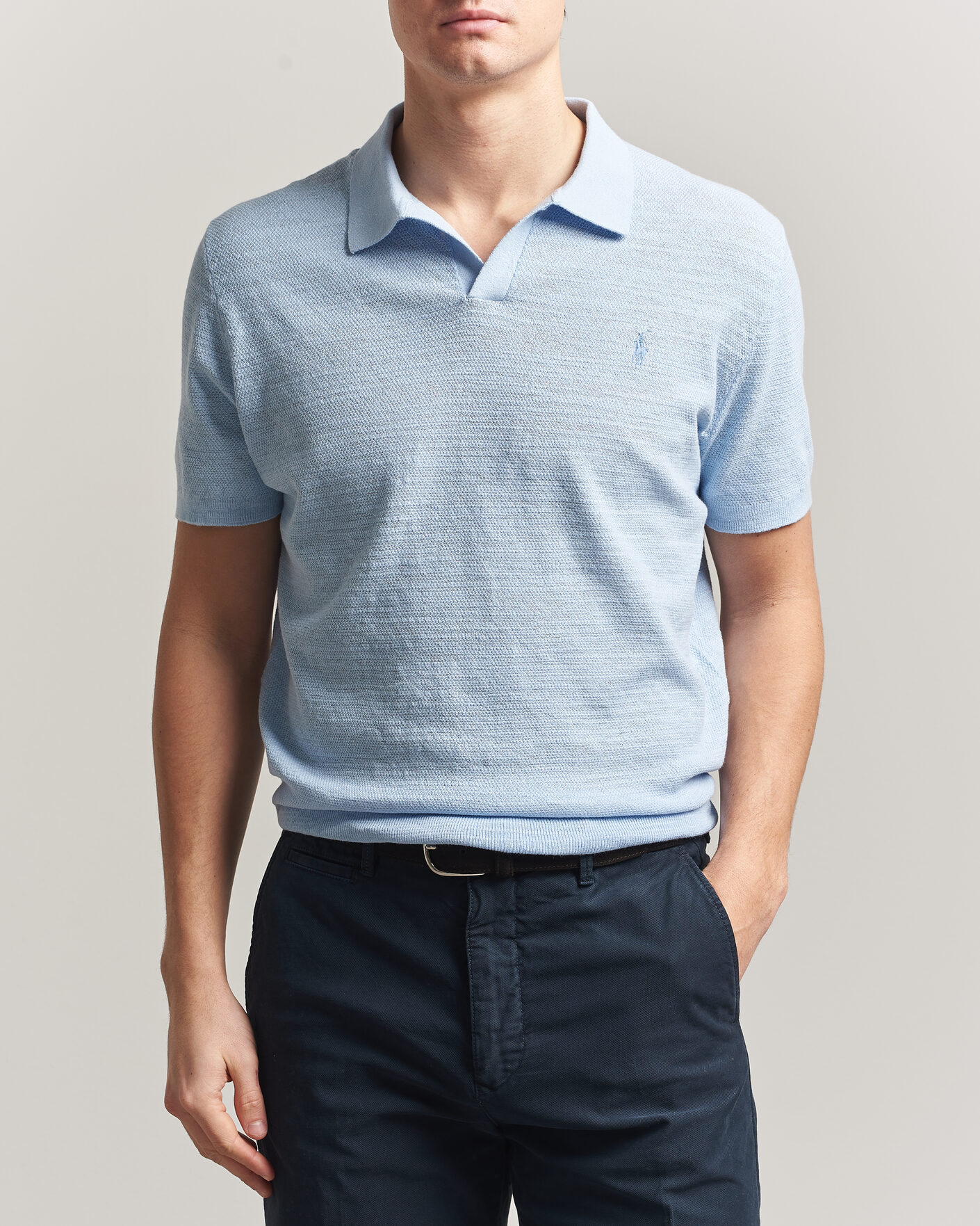 Hombres | Polos | Polo Ralph Lauren | Cotton Blend Polo Office Blue