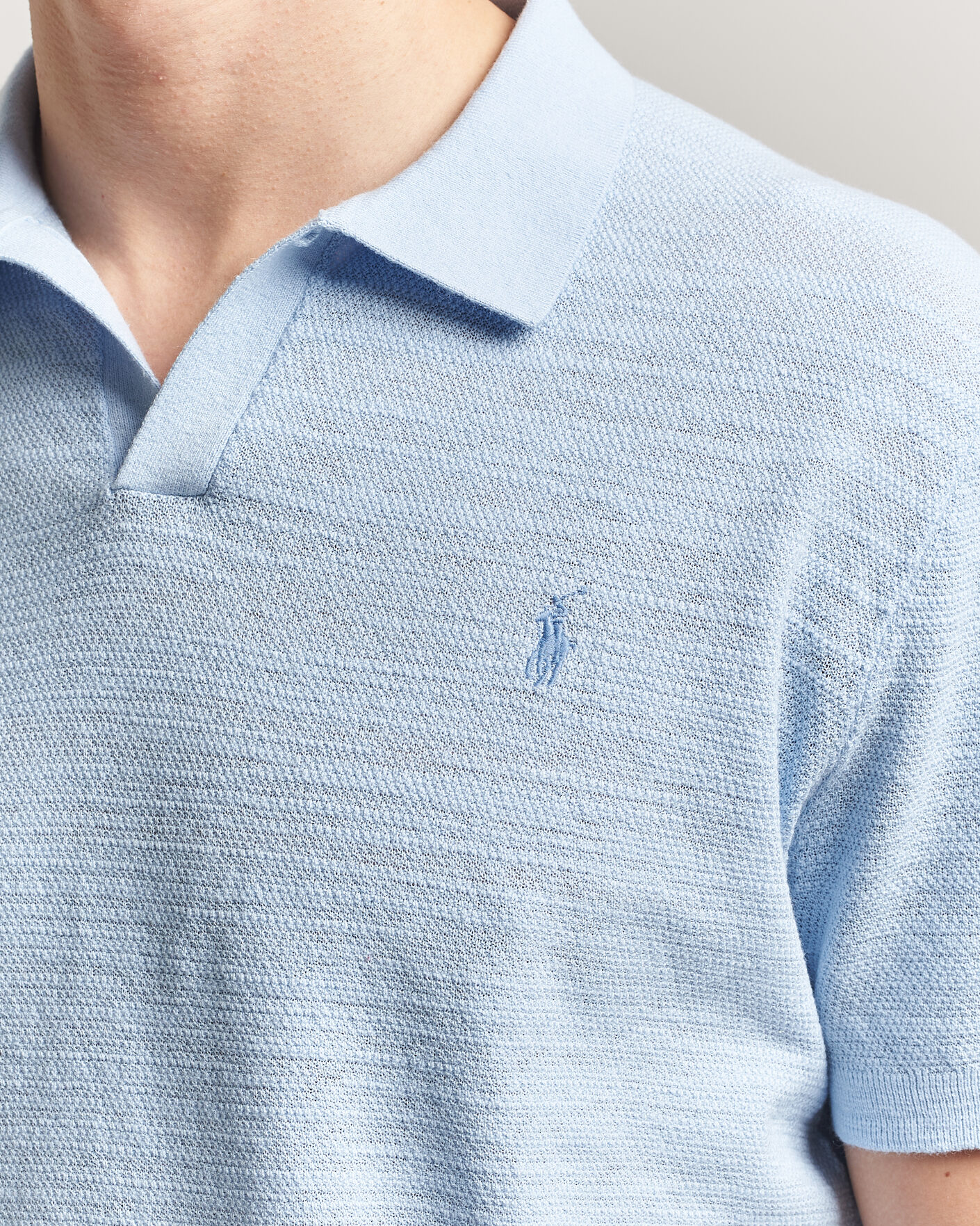 Hombres | Polos | Polo Ralph Lauren | Cotton Blend Polo Office Blue