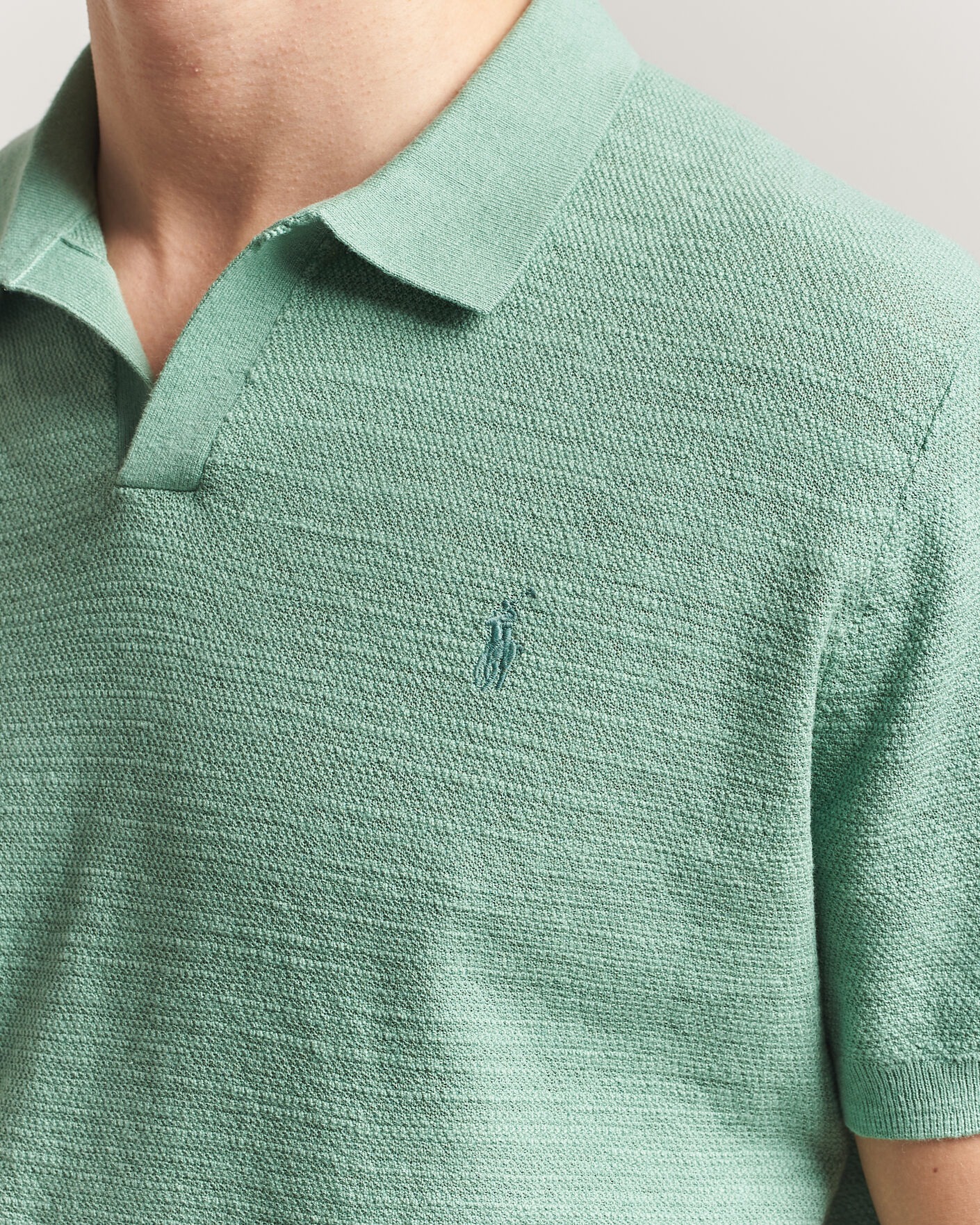 Hombres | Polos | Polo Ralph Lauren | Cotton Blend Polo Faded Mint