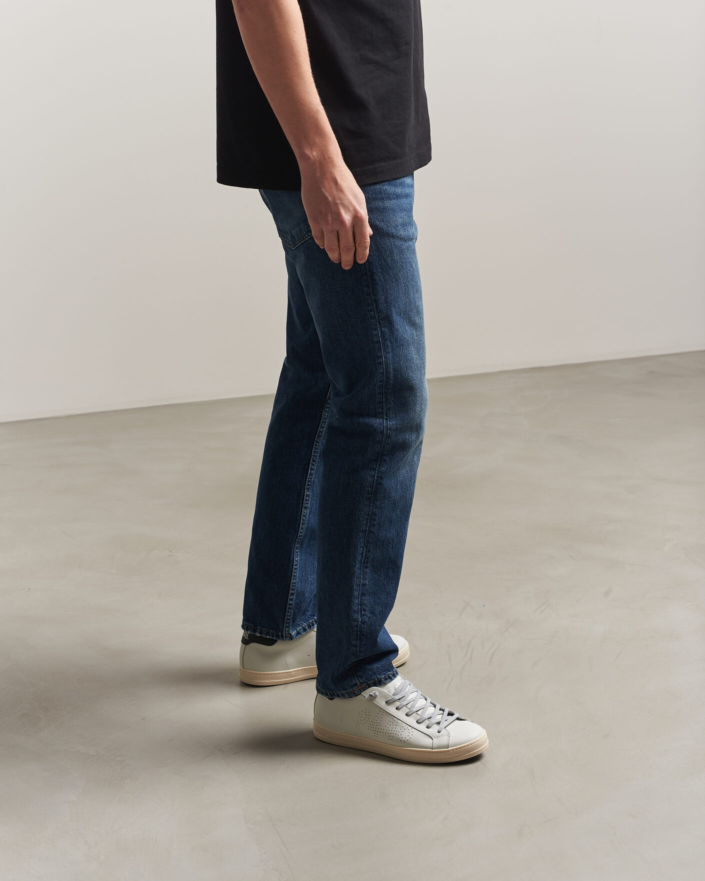 Hombres | Zapatillas | P448 | John Leather Sneaker White/Black