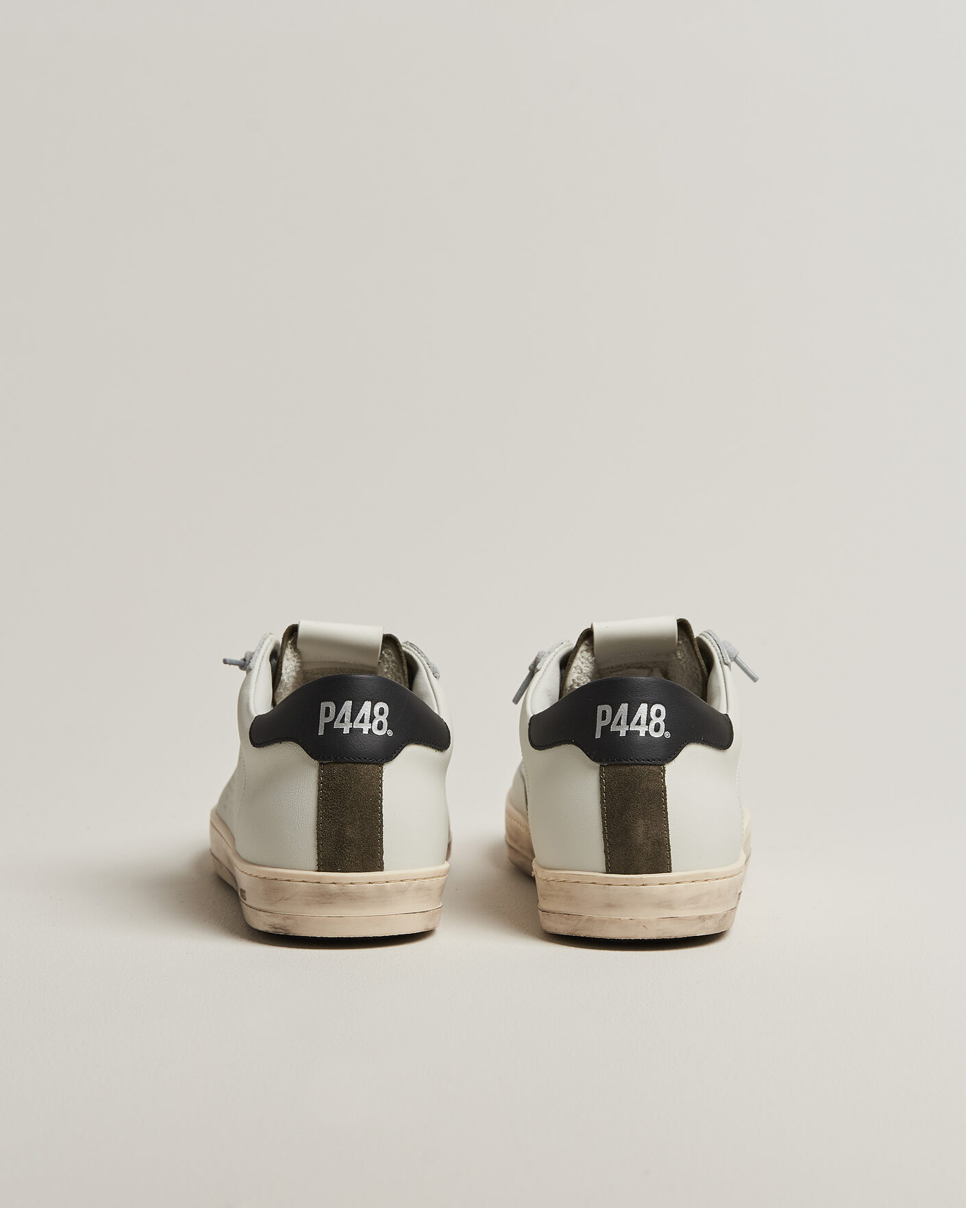 Hombres | Zapatillas | P448 | John Leather Sneaker White/Olive