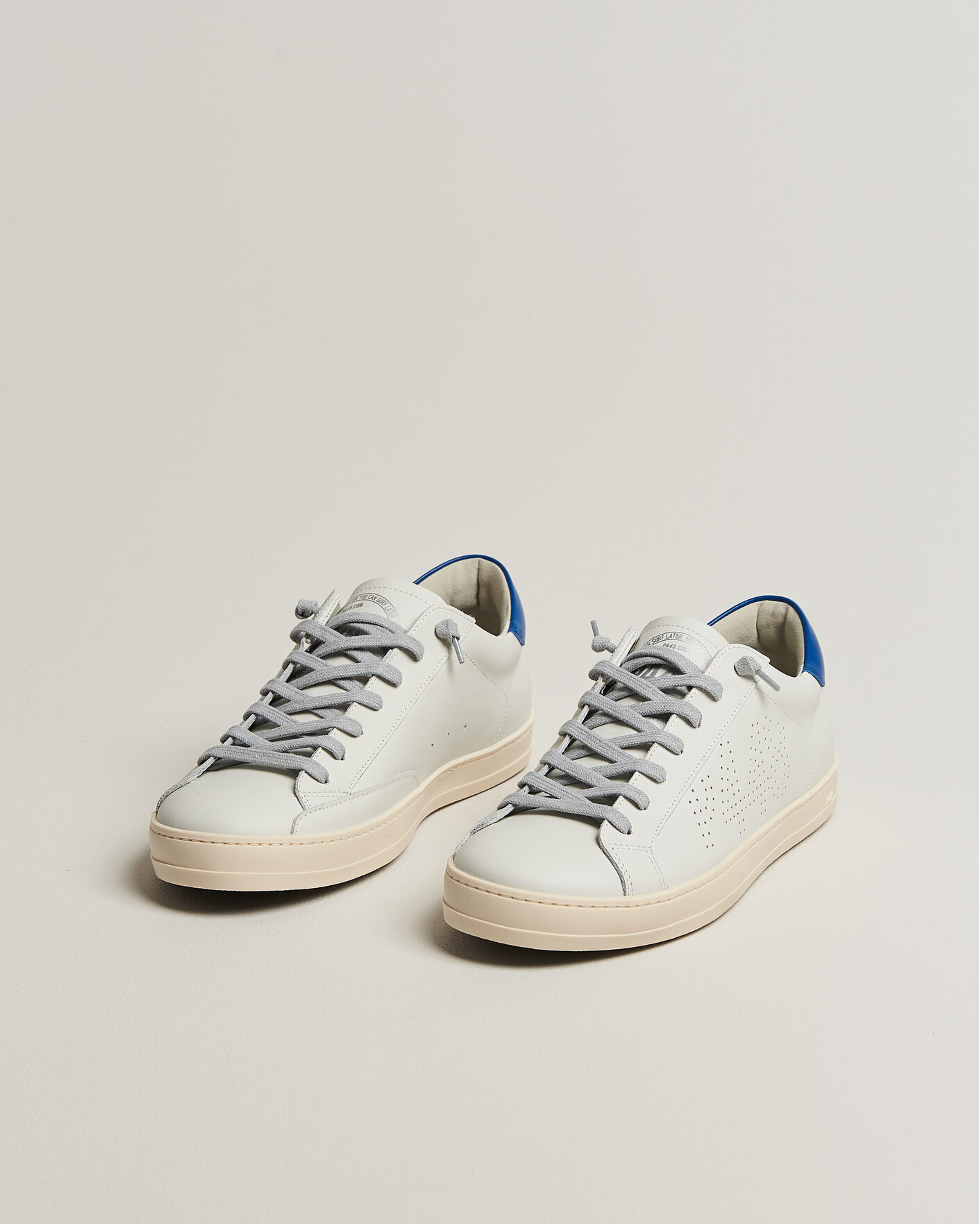 Hombres | Zapatillas | P448 | John Leather Sneaker White/Blue