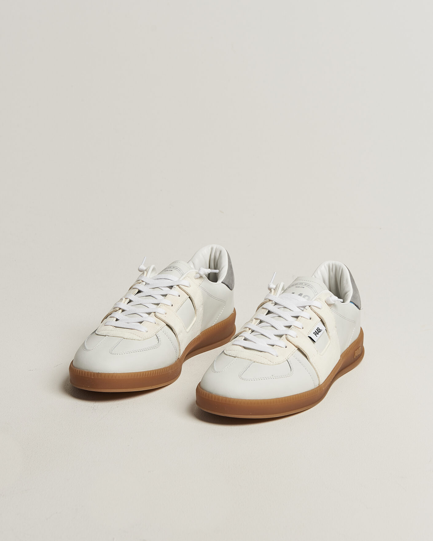 Hombres | Zapatillas | P448 | Monza Leather/Suede Sneaker White