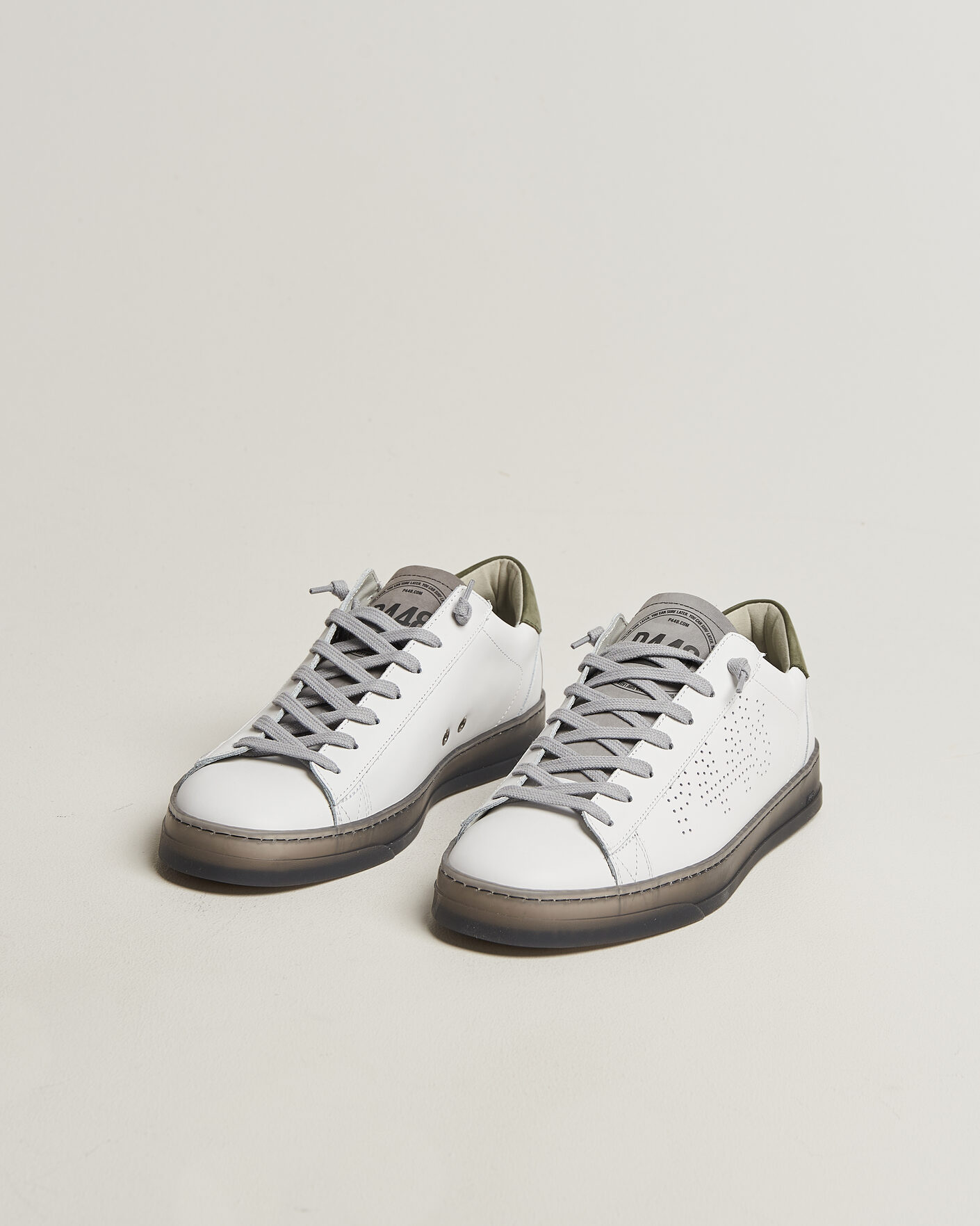 Hombres | Zapatillas | P448 | Jack Leather Sneaker White/Grey