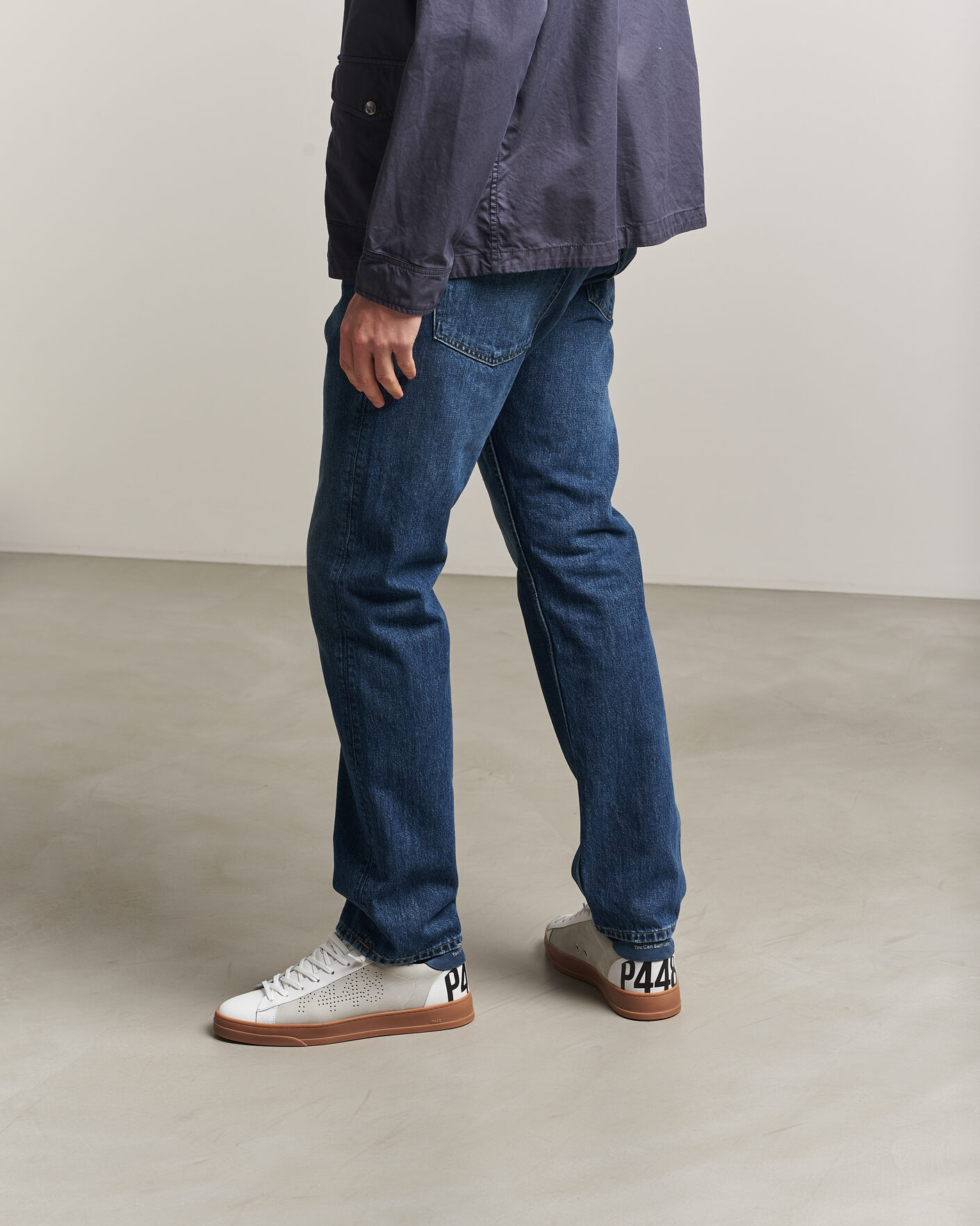 Hombres | Zapatillas | P448 | Jack Leather Sneaker White/Navy