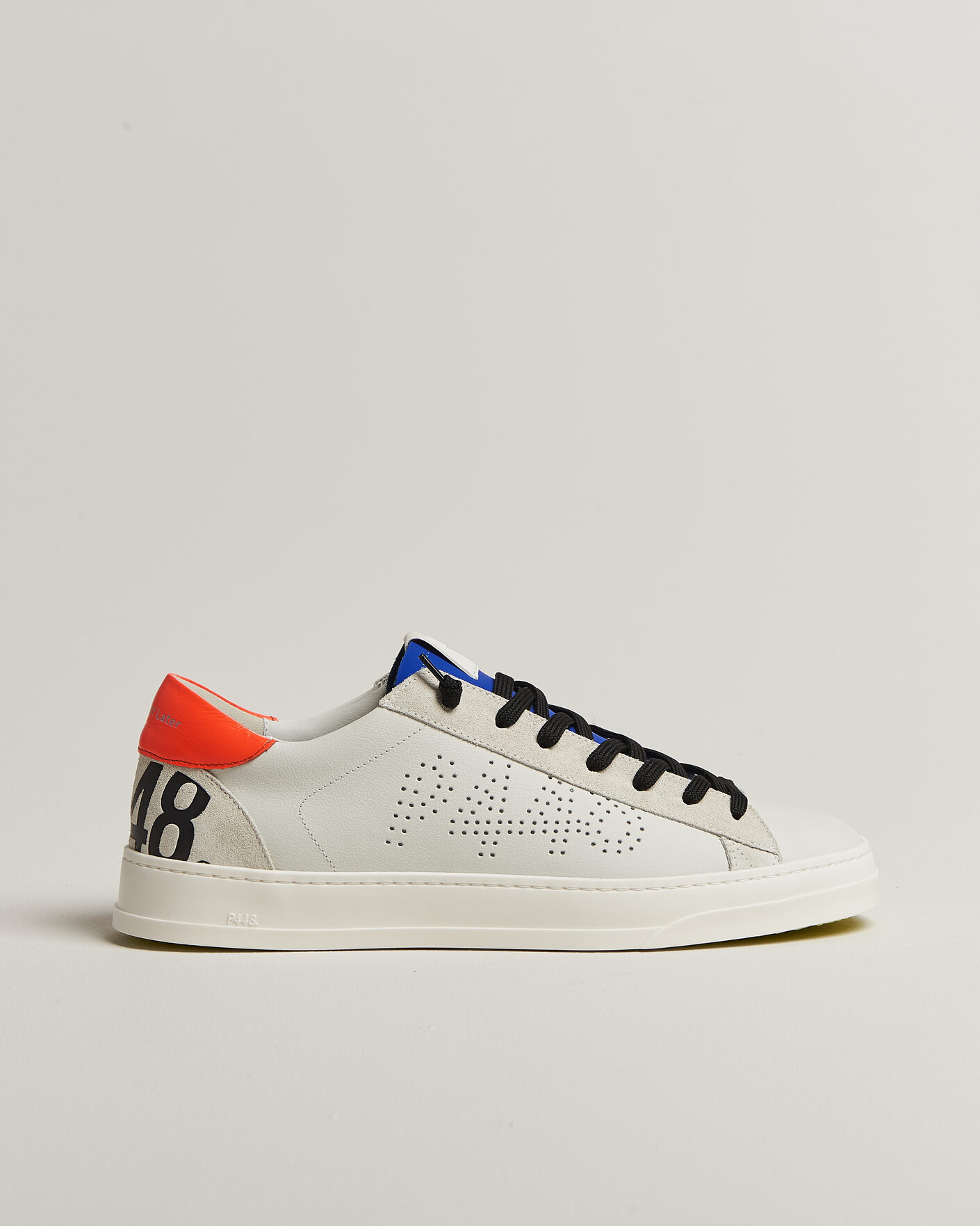 Hombres | Zapatillas | P448 | Jack Leather Sneaker Grey/Orange