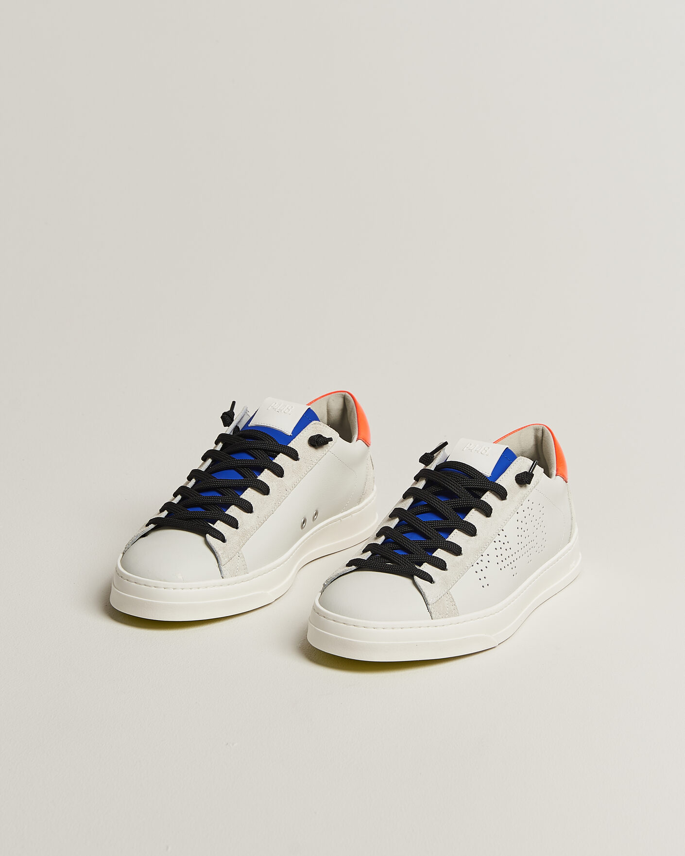 Hombres | Zapatillas | P448 | Jack Leather Sneaker Grey/Orange
