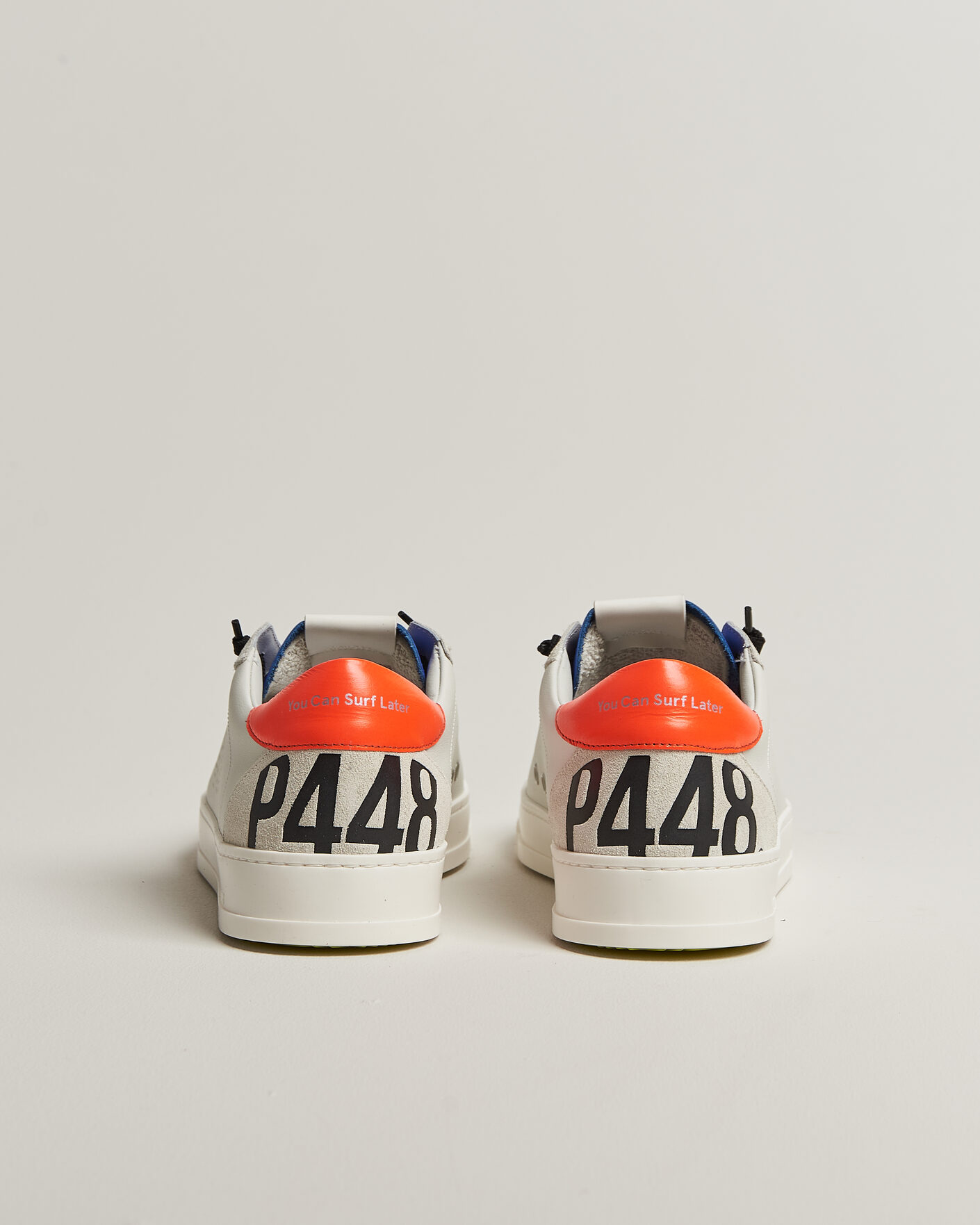 Hombres | Zapatillas | P448 | Jack Leather Sneaker Grey/Orange