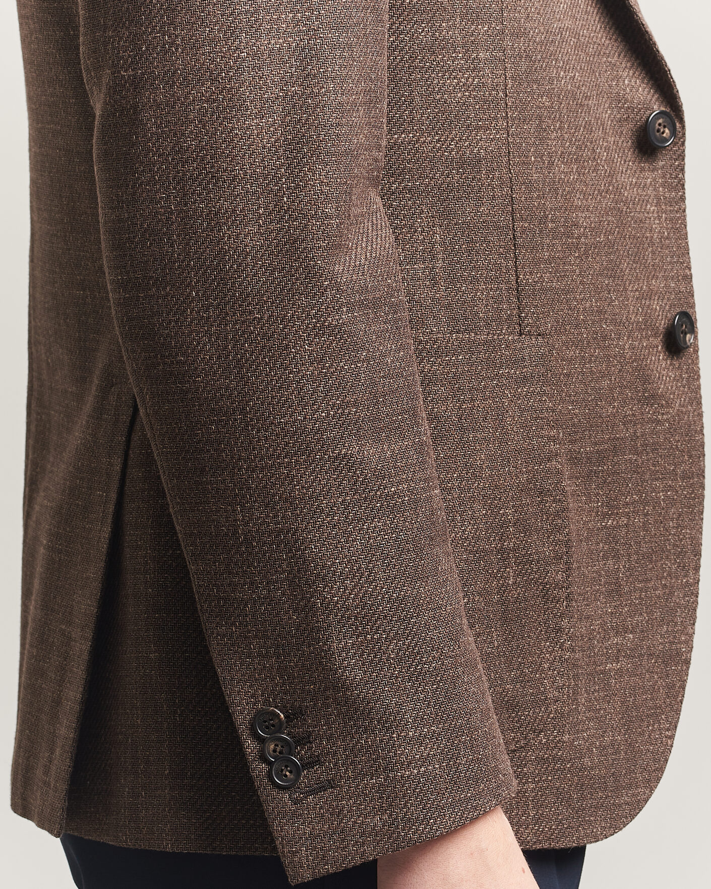Hombres | Blazers | Incotex | Structured Cotton Blazer Dark Brown