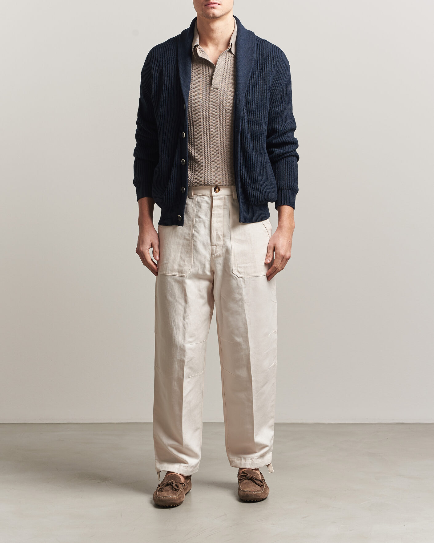 Hombres | Pantalones | Brunello Cucinelli | Linen Casual Pants Off White