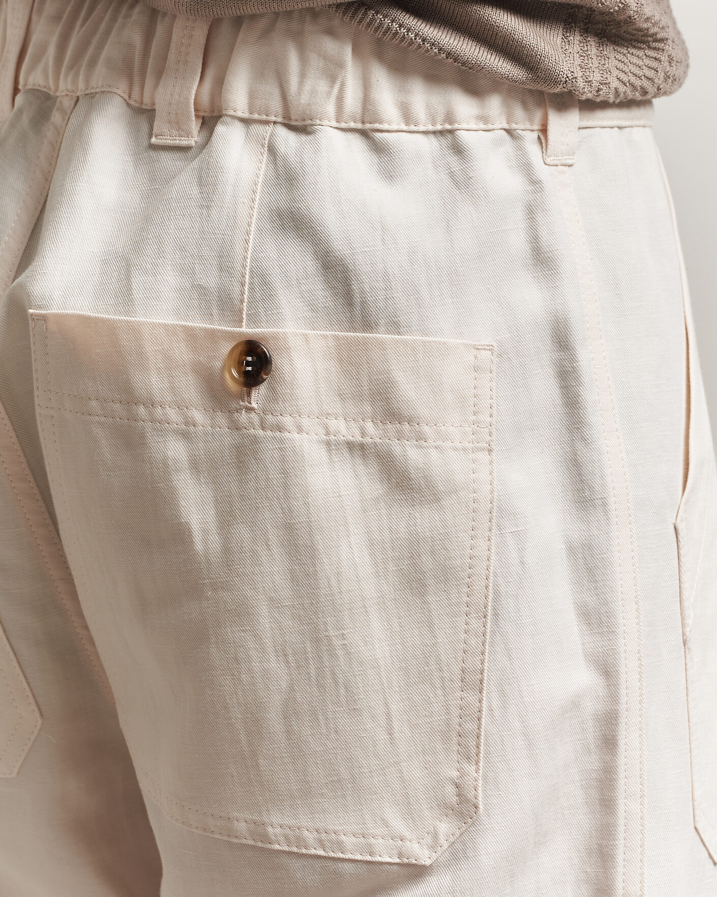 Hombres | Pantalones | Brunello Cucinelli | Linen Casual Pants Off White