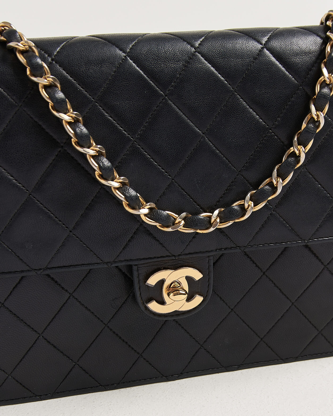 Hombres | Pre-Owned & Vintage Bags | Chanel Pre-Owned | Single Flap Bag Black