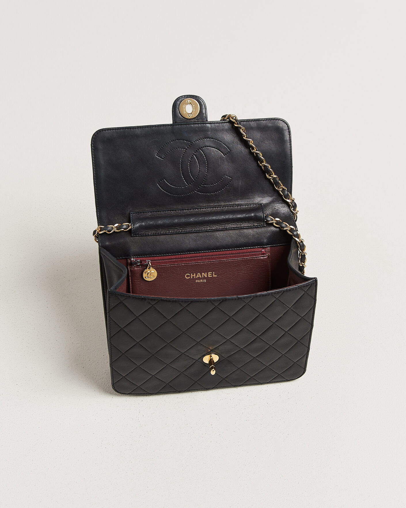 Hombres | Pre-Owned & Vintage Bags | Chanel Pre-Owned | Single Flap Bag Black