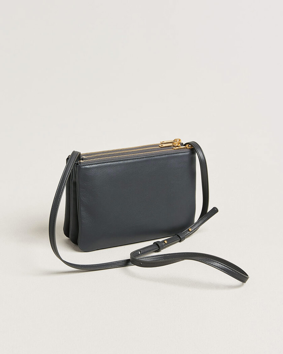 Hombres | Pre-Owned & Vintage Bags | Celine Pre-Owned | Trio Bag Small Leather Grey