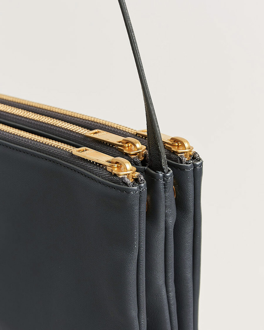 Hombres | Pre-Owned & Vintage Bags | Celine Pre-Owned | Trio Bag Small Leather Grey