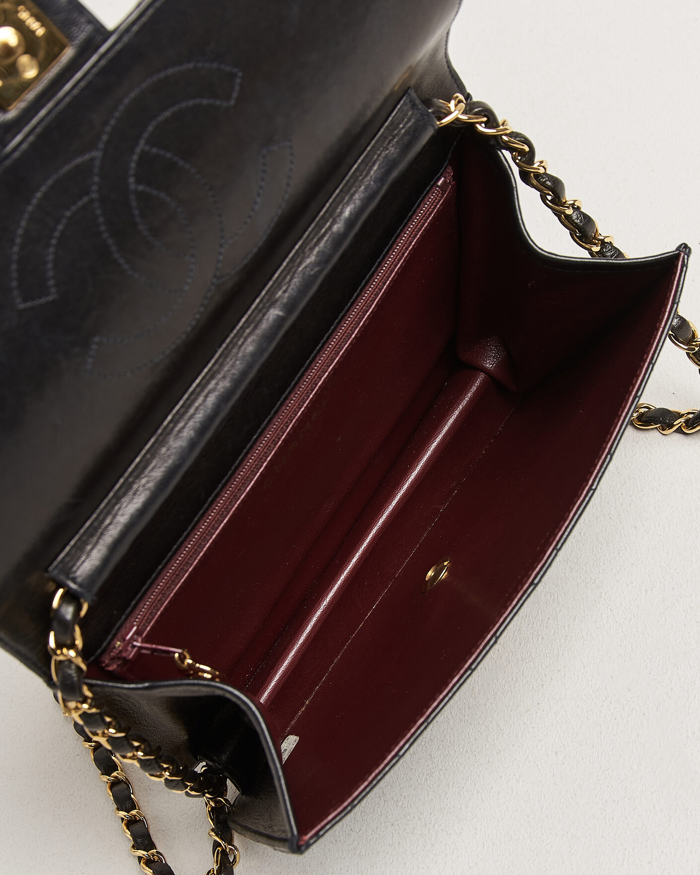 Hombres | Pre-Owned & Vintage Bags | Chanel Pre-Owned | Single Flap Bag Black