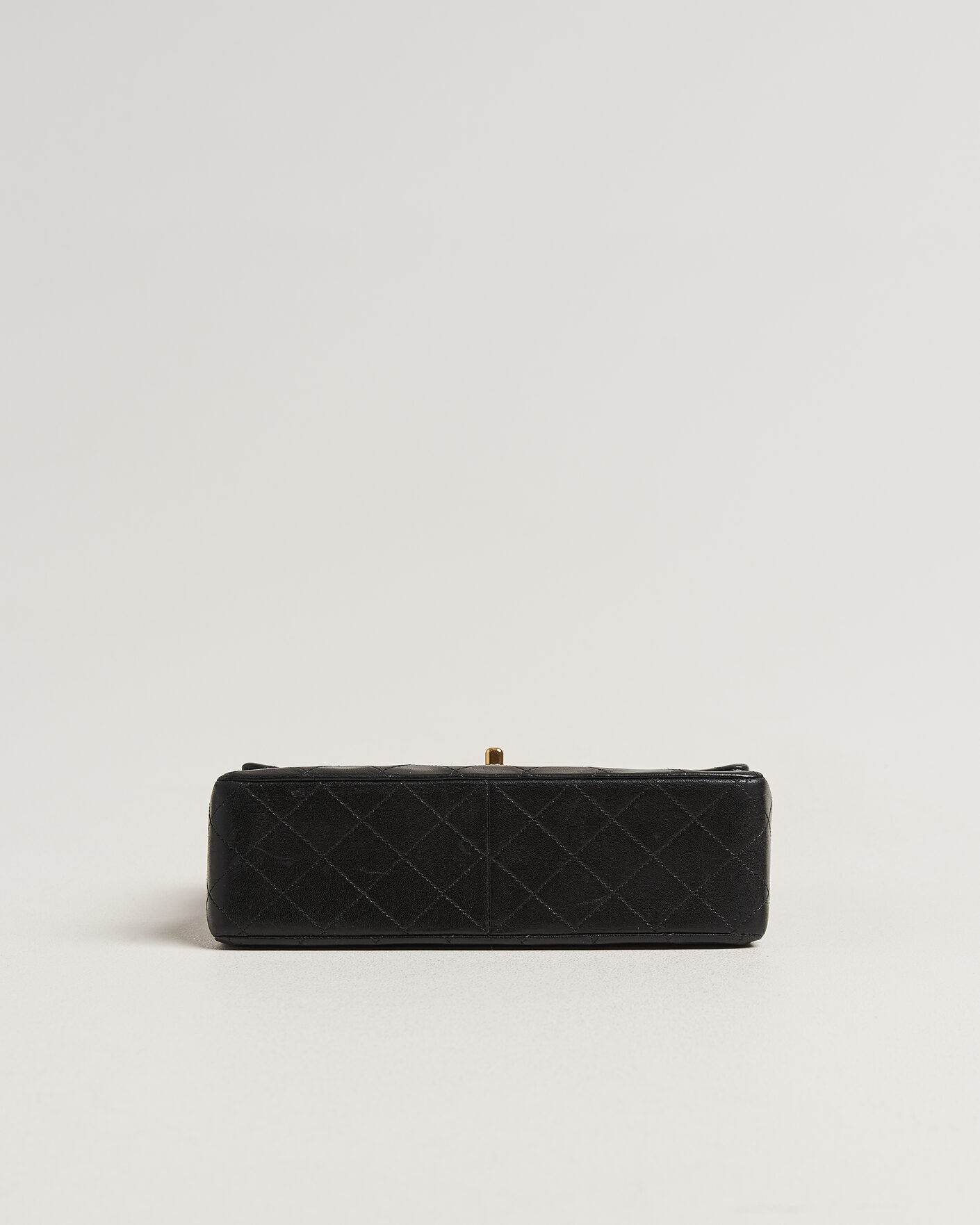 Hombres | Pre-Owned & Vintage Bags | Chanel Pre-Owned | Classic Medium Square Double Flap Bag Lambskin Black