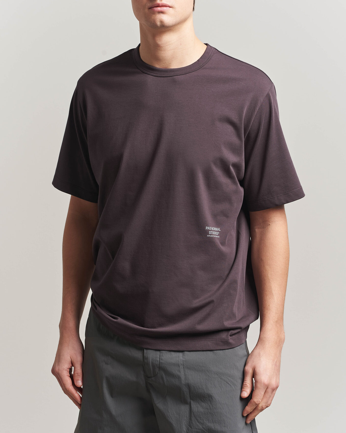 Hombres | Camisetas | Pas Normal Studios | Off Race Cotton Tech T-Shirt Dark Purple