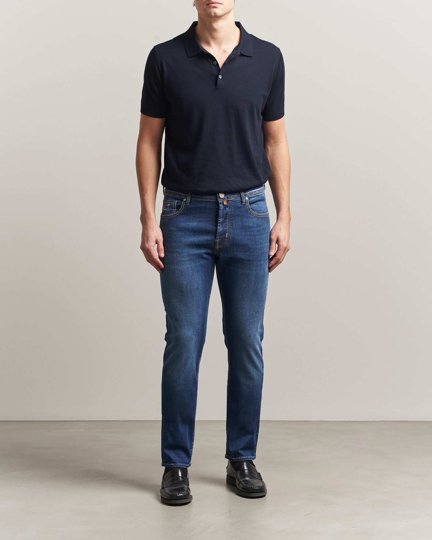 Hombres | Pantalones | Jacob Cohën | Bard Slim Fit Super Stretch Jeans Medium Vintage
