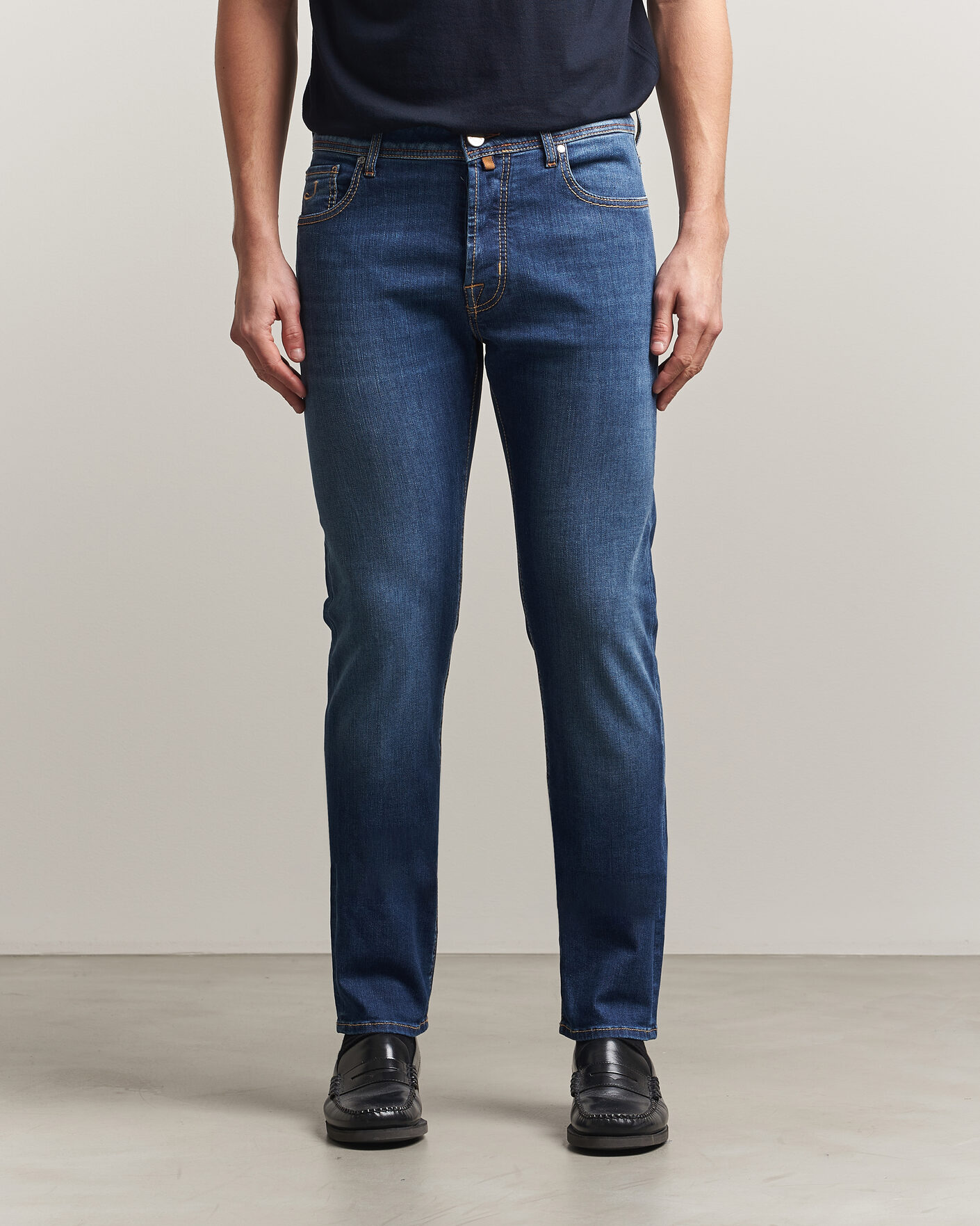 Hombres | Pantalones | Jacob Cohën | Bard Slim Fit Super Stretch Jeans Medium Vintage