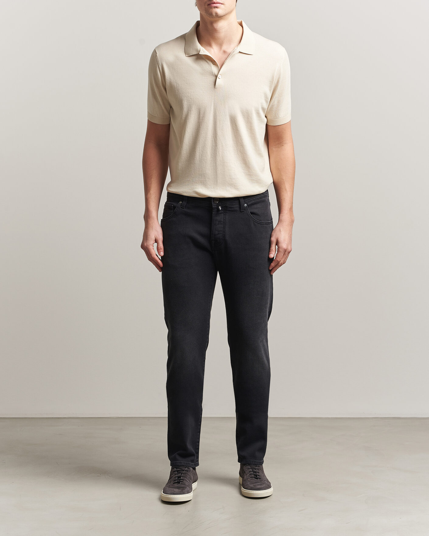 Hombres | Pantalones | Jacob Cohën | Nick Slim Fit Power Stretch Jeans Medium Black Wash