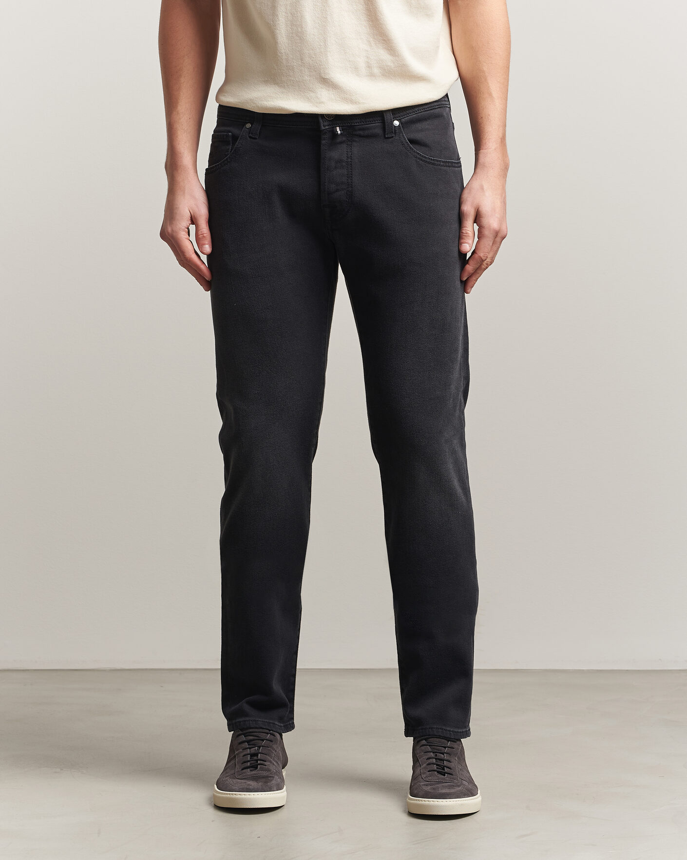 Hombres | Pantalones | Jacob Cohën | Nick Slim Fit Power Stretch Jeans Medium Black Wash