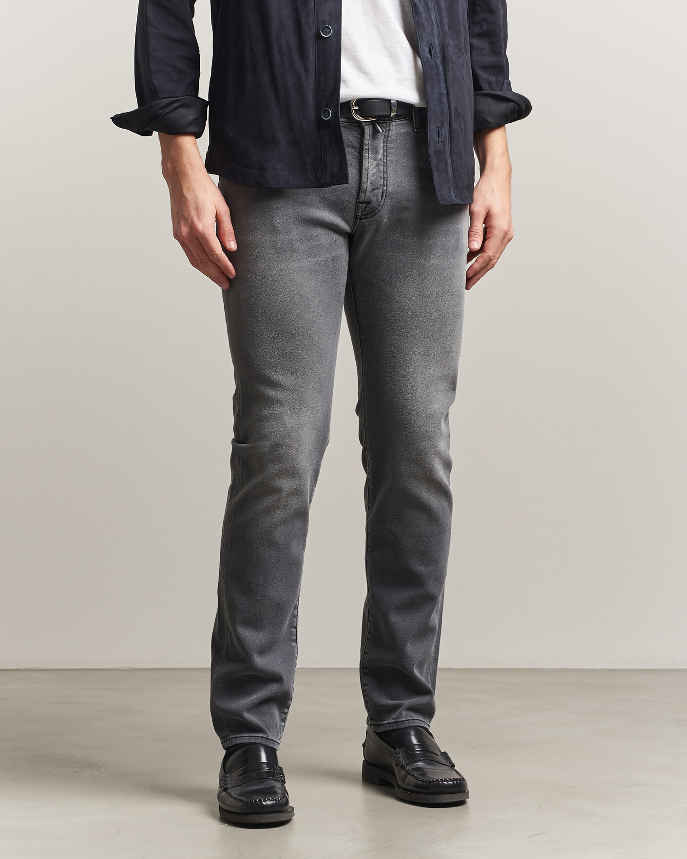 Hombres | Pantalones | Jacob Cohën | Nick Slim Fit Power Stretch Jeans Light Black Wash