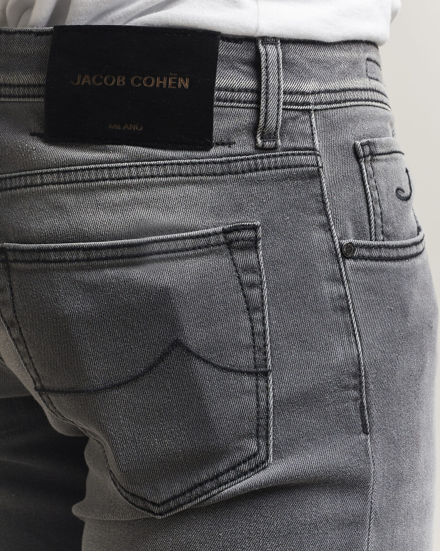 Hombres | Vaqueros | Jacob Cohën | Nick Slim Fit Power Stretch Jeans Light Black Wash