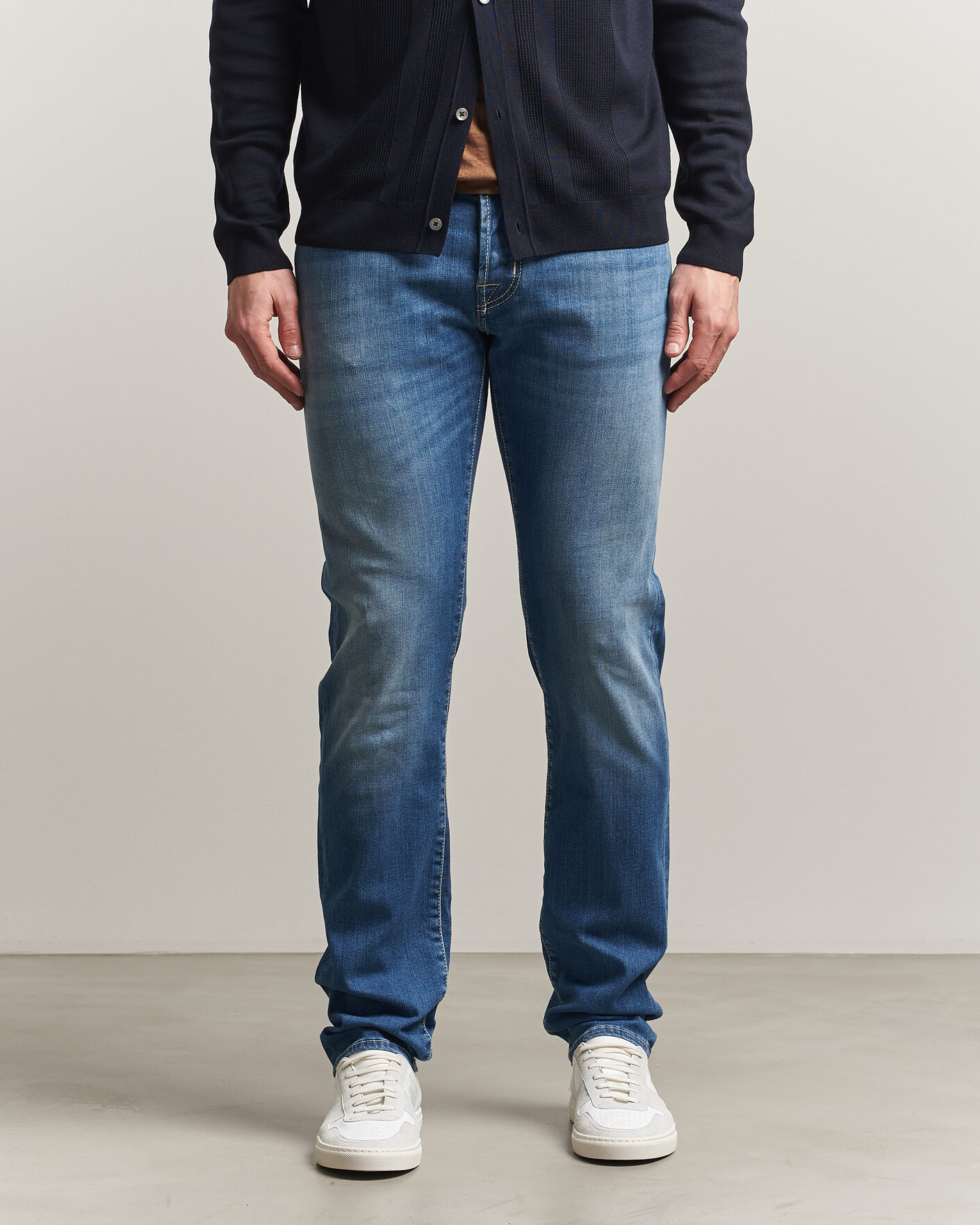 Hombres | Pantalones | Jacob Cohën | Nick Slim Fit Super Stretch Jeans Light Vintage