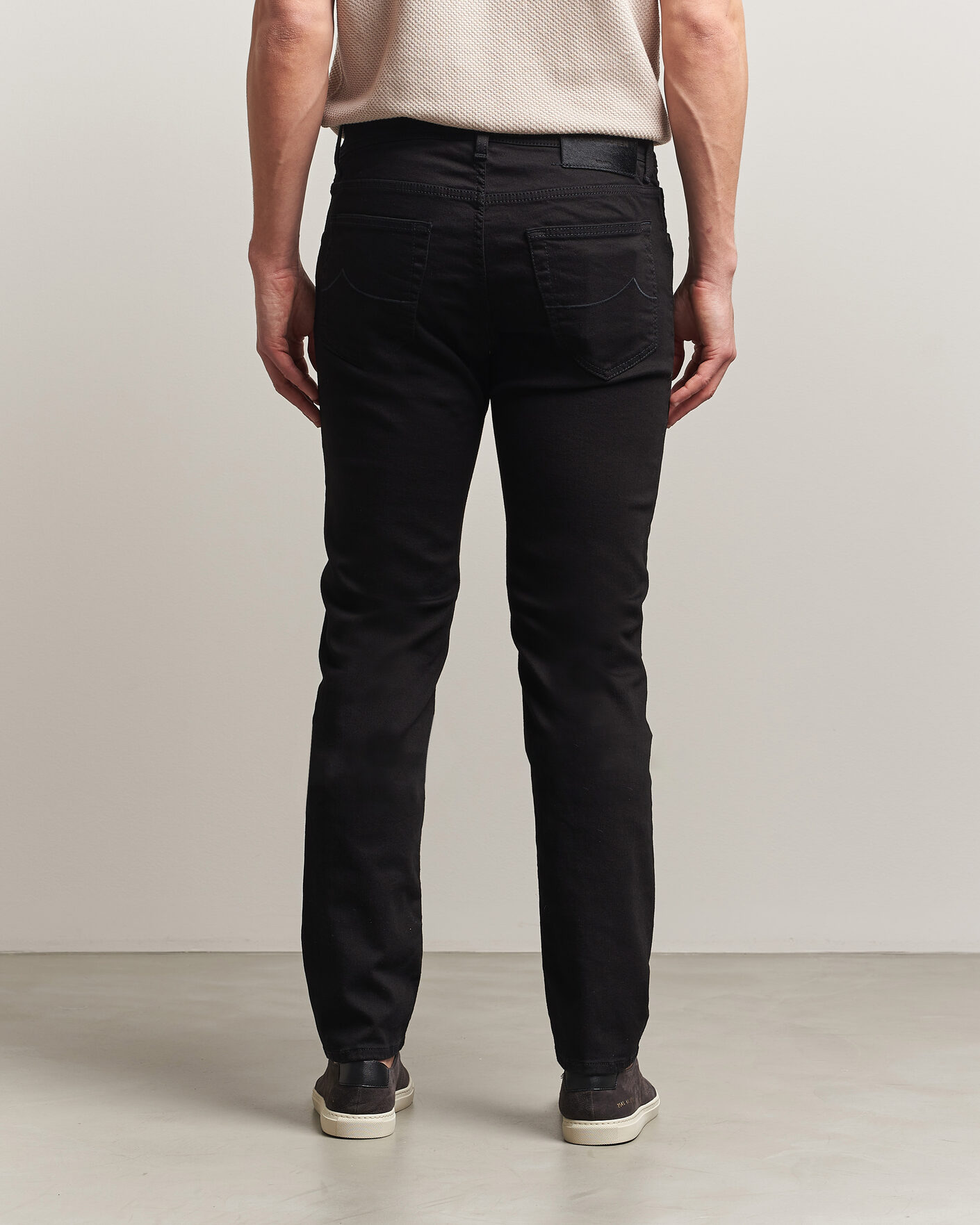 Hombres | Vaqueros | Jacob Cohën | Nick Slim Fit Stretch Stay Black Jeans Rinse Wash