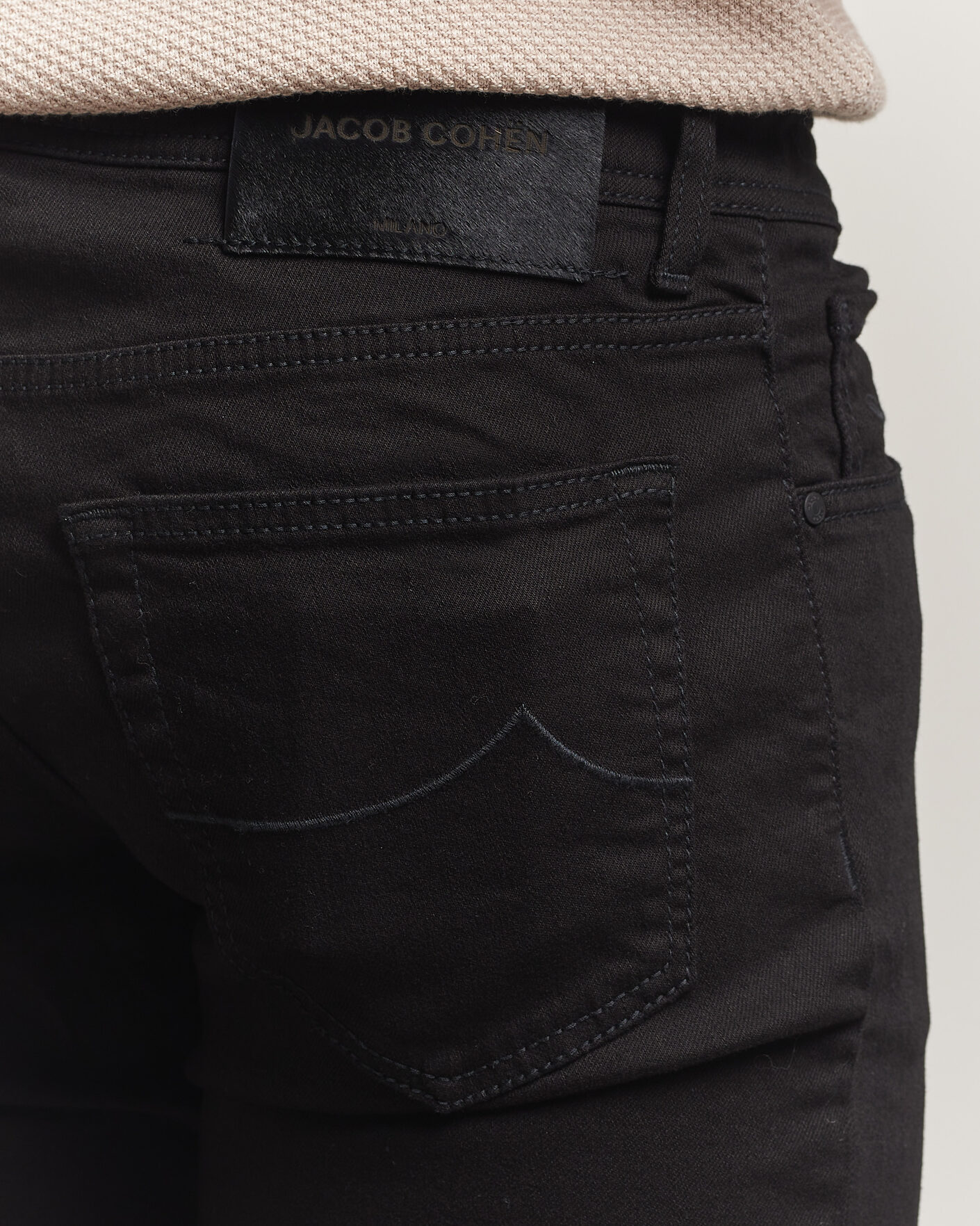 Hombres | Pantalones | Jacob Cohën | Nick Slim Fit Stretch Stay Black Jeans Rinse Wash