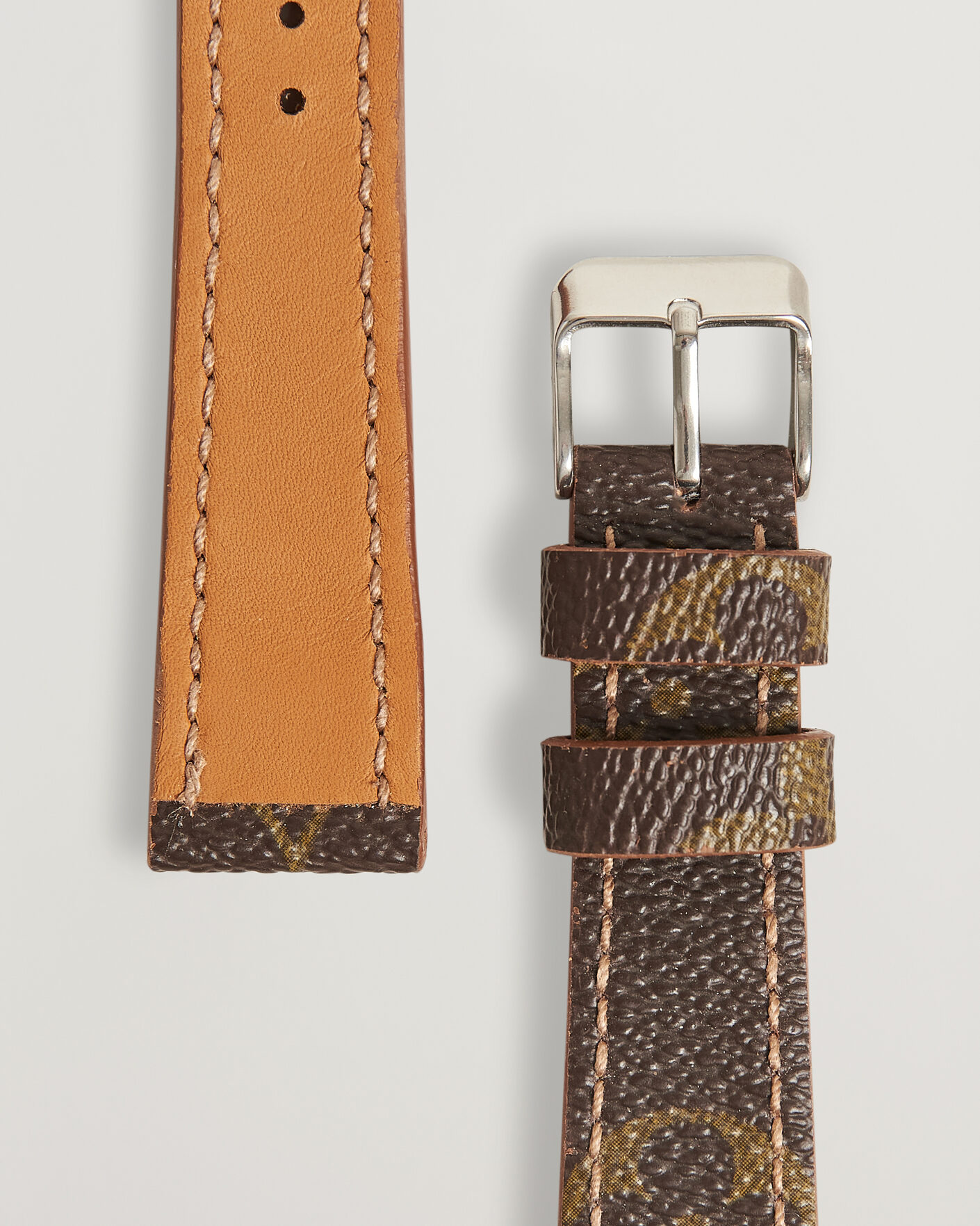 Hombres | Correas de reloj | Care with Carl | Watch Strap Remade Louis Vuitton 20/16 mm Monogram