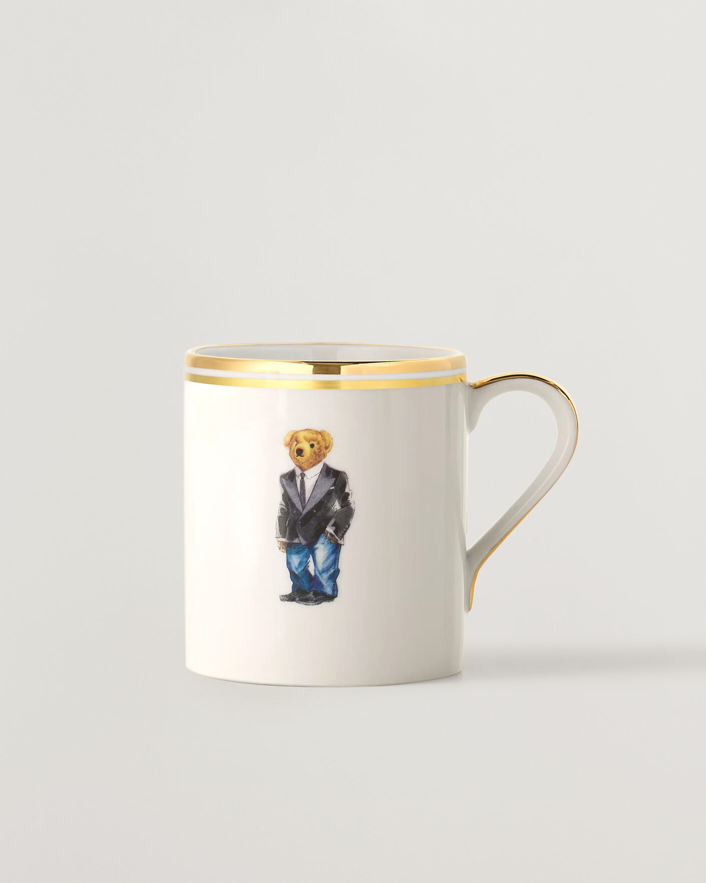 Hombres | Hogar | Ralph Lauren Home | Wilshire Tuxedo Bear Mug Set White/Gold