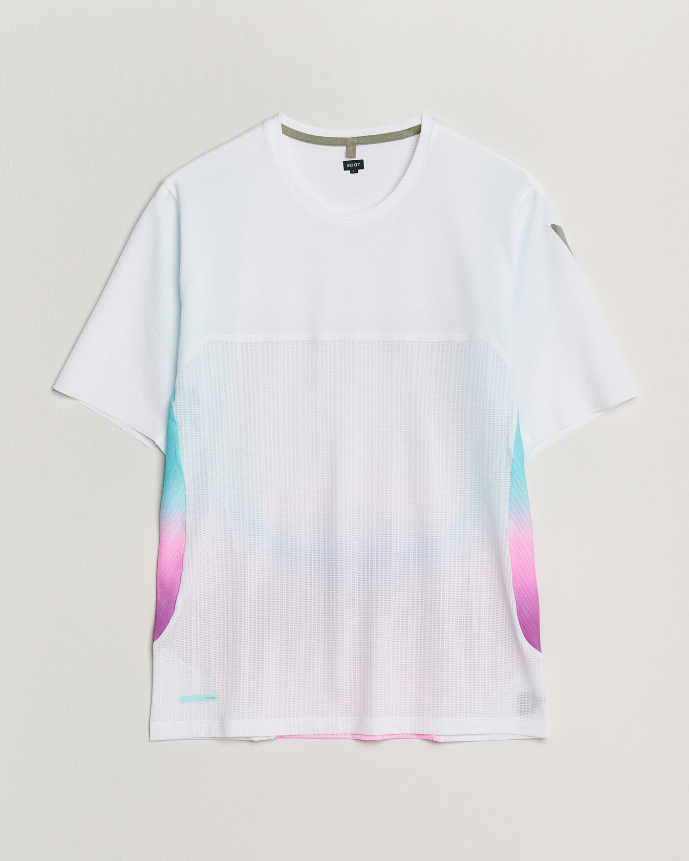 Hombres | Camisetas | SOAR Running | Hot Weather Tee White/Blue