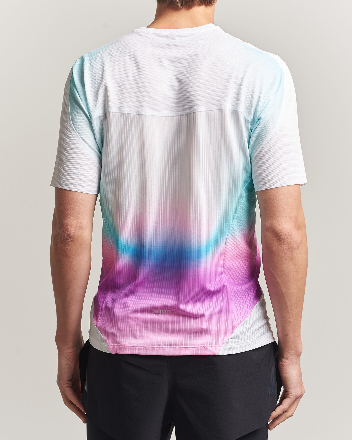 Hombres | Camisetas | SOAR Running | Hot Weather Tee White/Blue